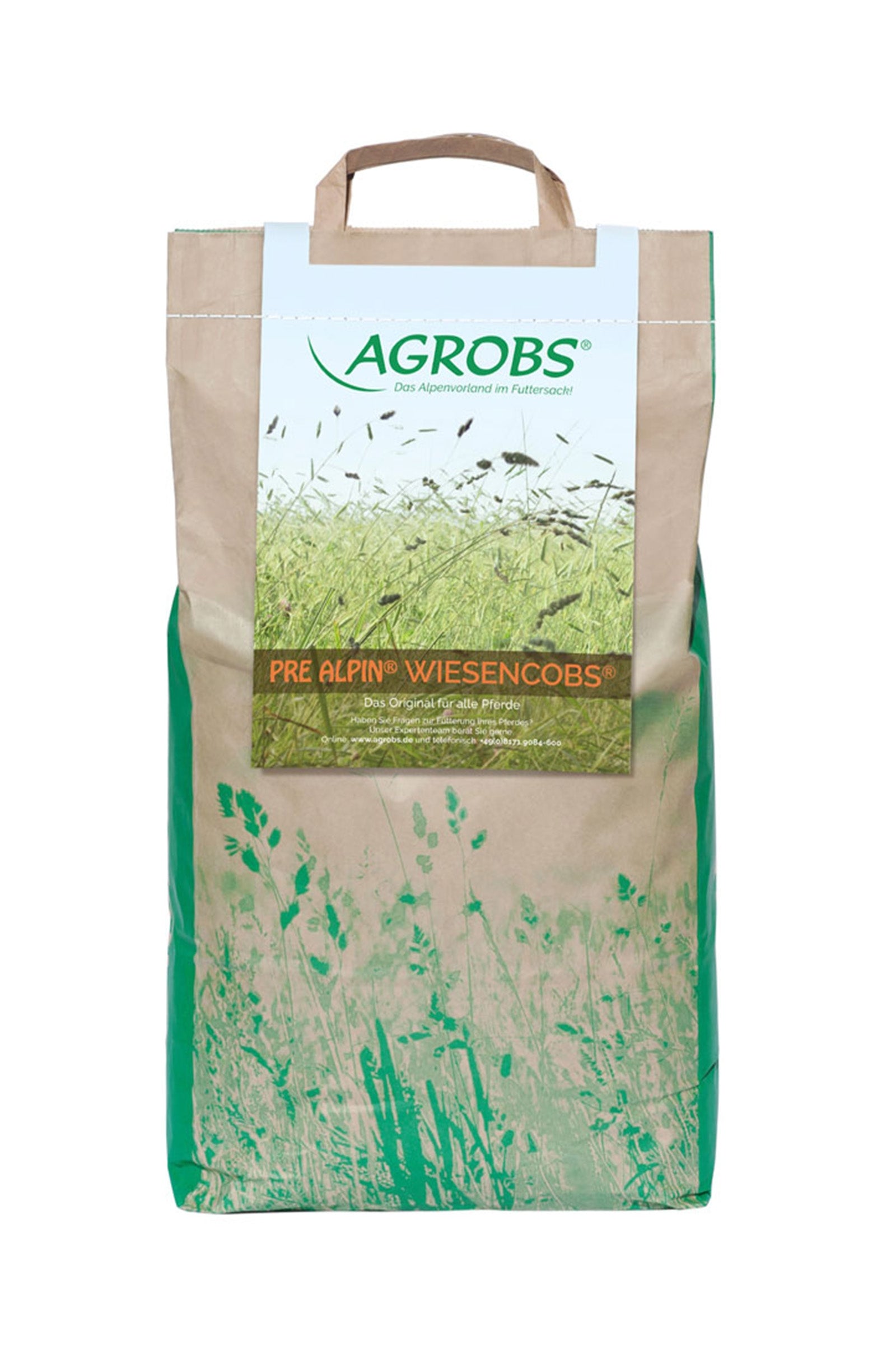 Agrobs Pre Alpin Wiesencobs Pannocchie Di Fieno, 5kg Horse Feed & Nutrition