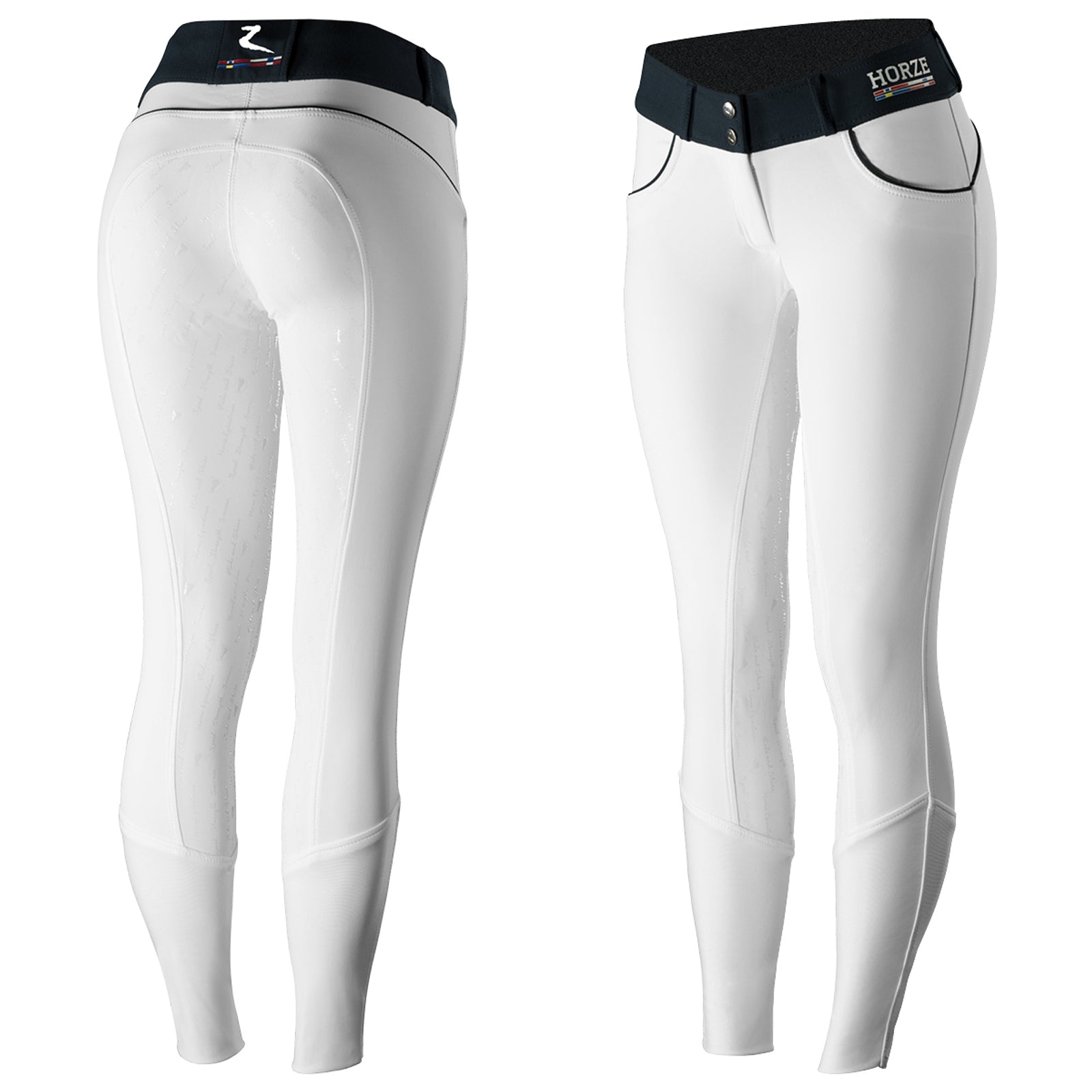 Horze Nordic Performance pantaloni da equitazione donna con full seat in silicone, UPF 50+ Womens Breeches