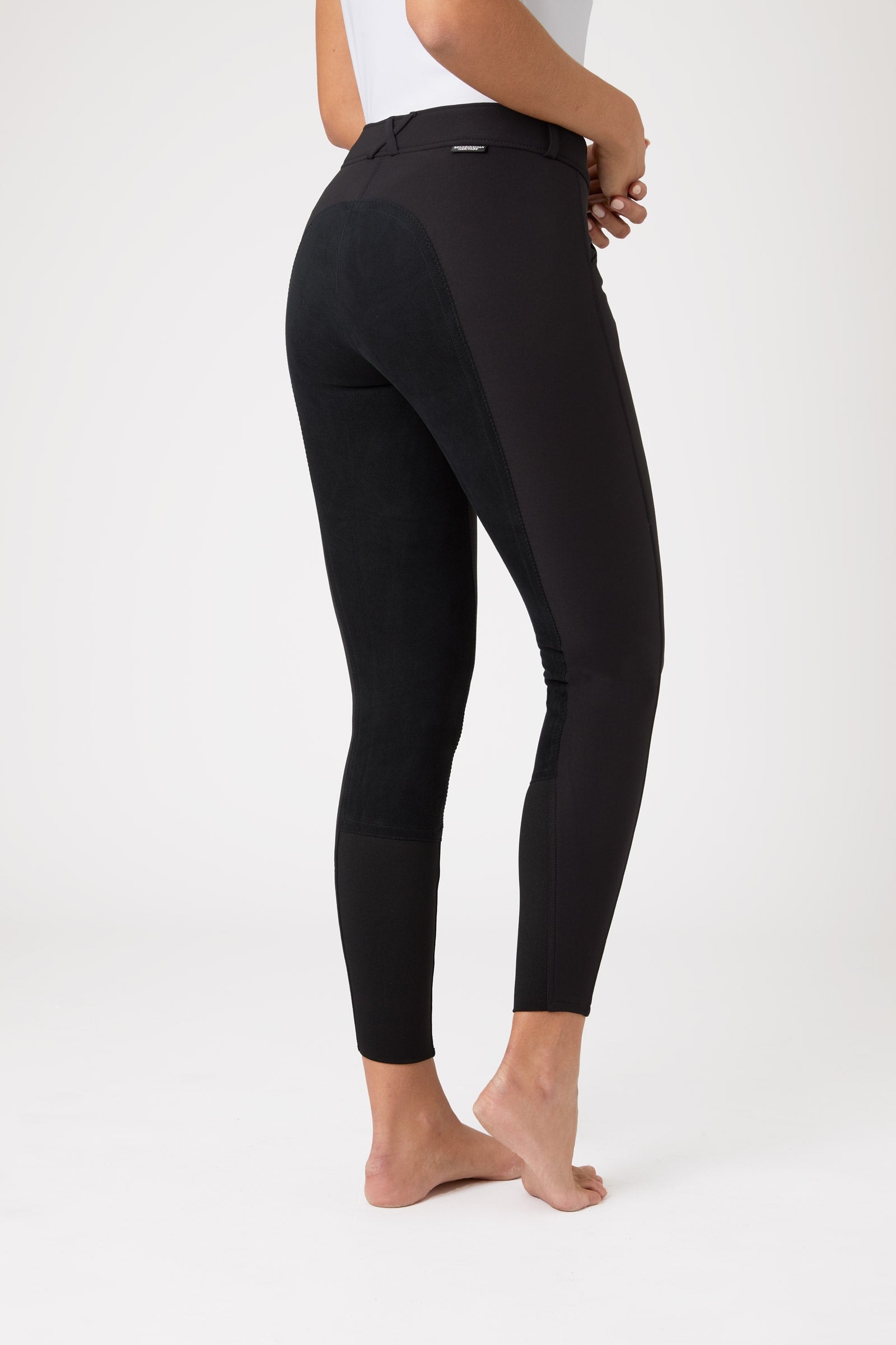 Horze Grand Prix pantaloni da equitazione donna con full seat in pelle, UPF 50+ Womens Breeches