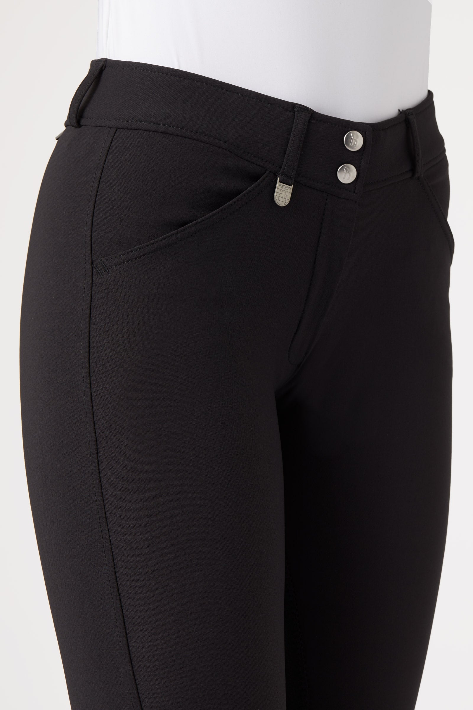 Horze Grand Prix Women's Leather Full Seat Breeches UPF 50+ Womens Breeches