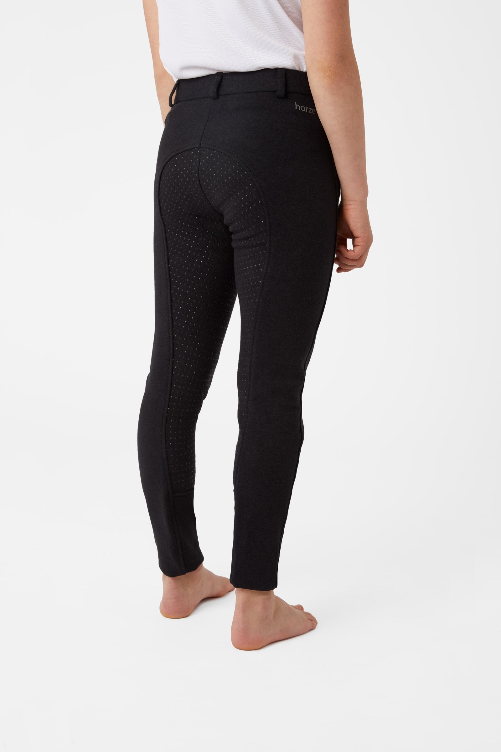 Horze Active Pantaloni da equitazione con grip full seat in silicone da bambini Abbigliamento per bambini