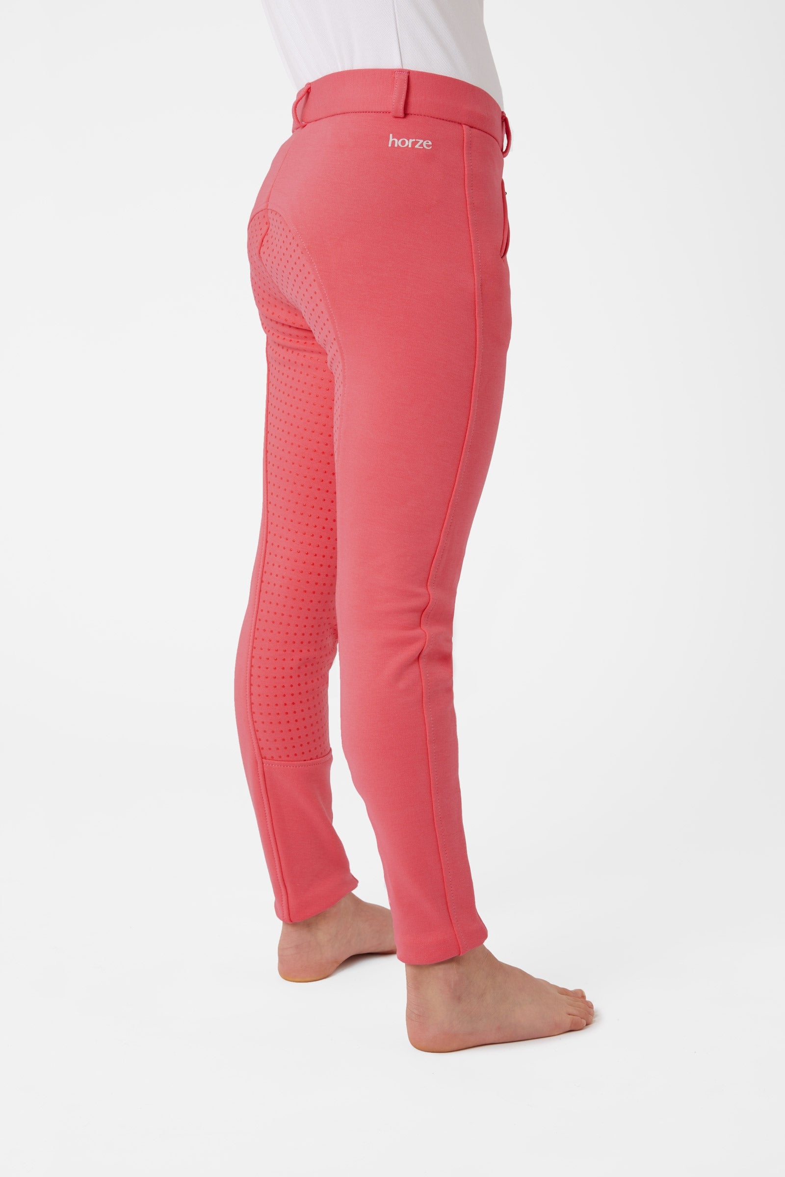 Horze Active Pantaloni da equitazione con grip full seat in silicone da bambini Abbigliamento per bambini
