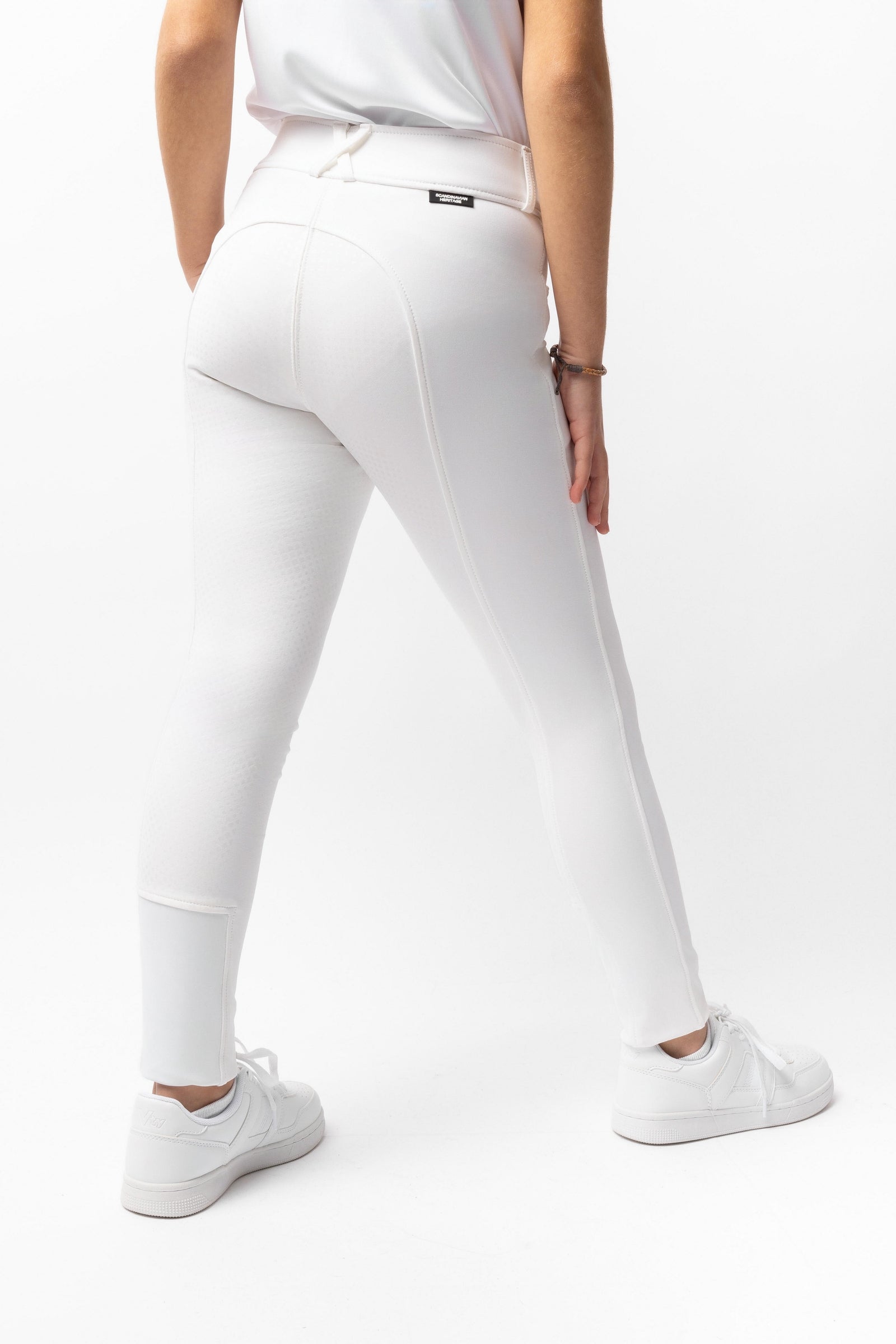 Horze Grand Prix pantaloni da equitazione bambino/a con full seat in silicone, UPF 50+ Abbigliamento per bambini