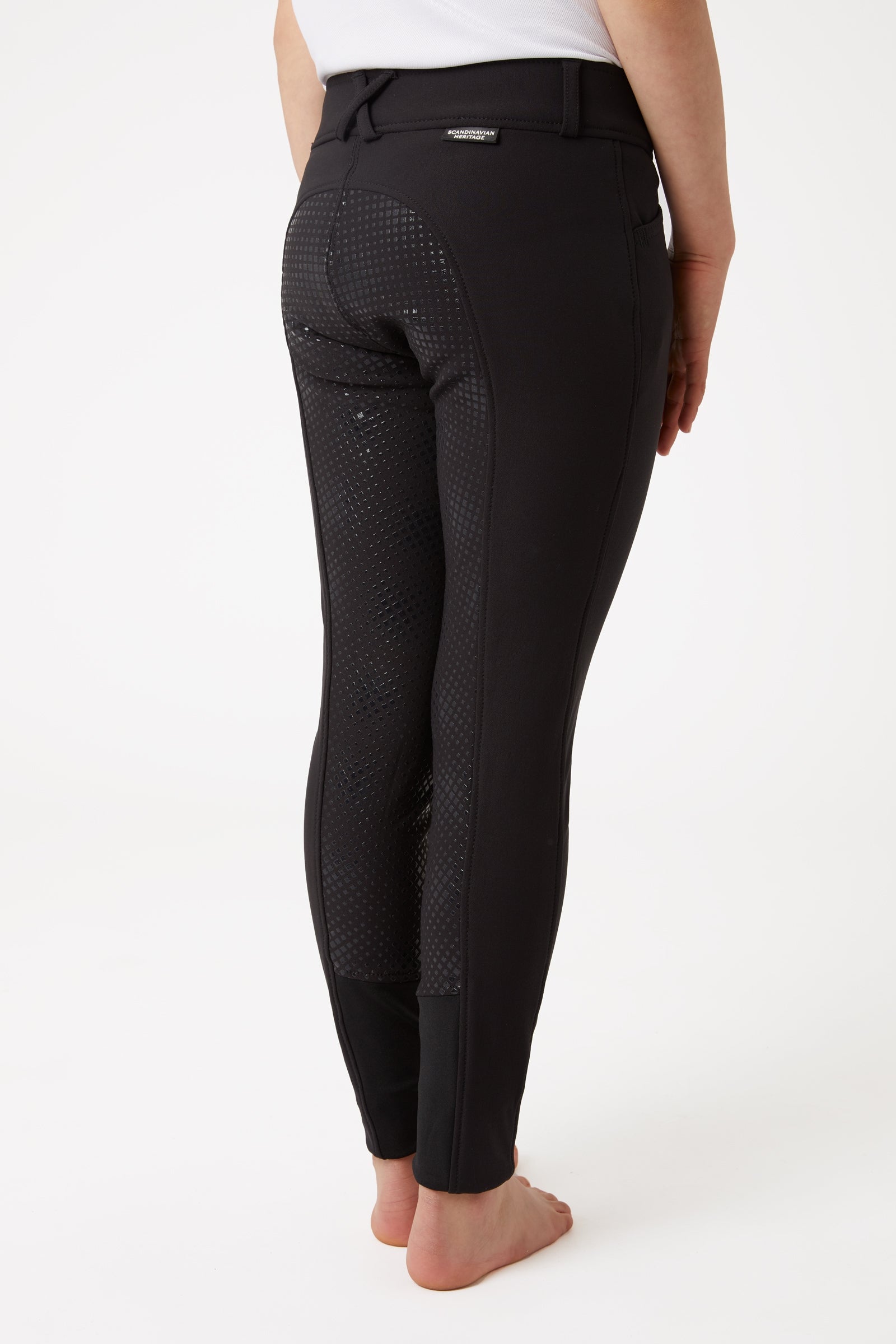 Horze Grand Prix pantaloni da equitazione bambino/a con full seat in silicone, UPF 50+ Abbigliamento per bambini