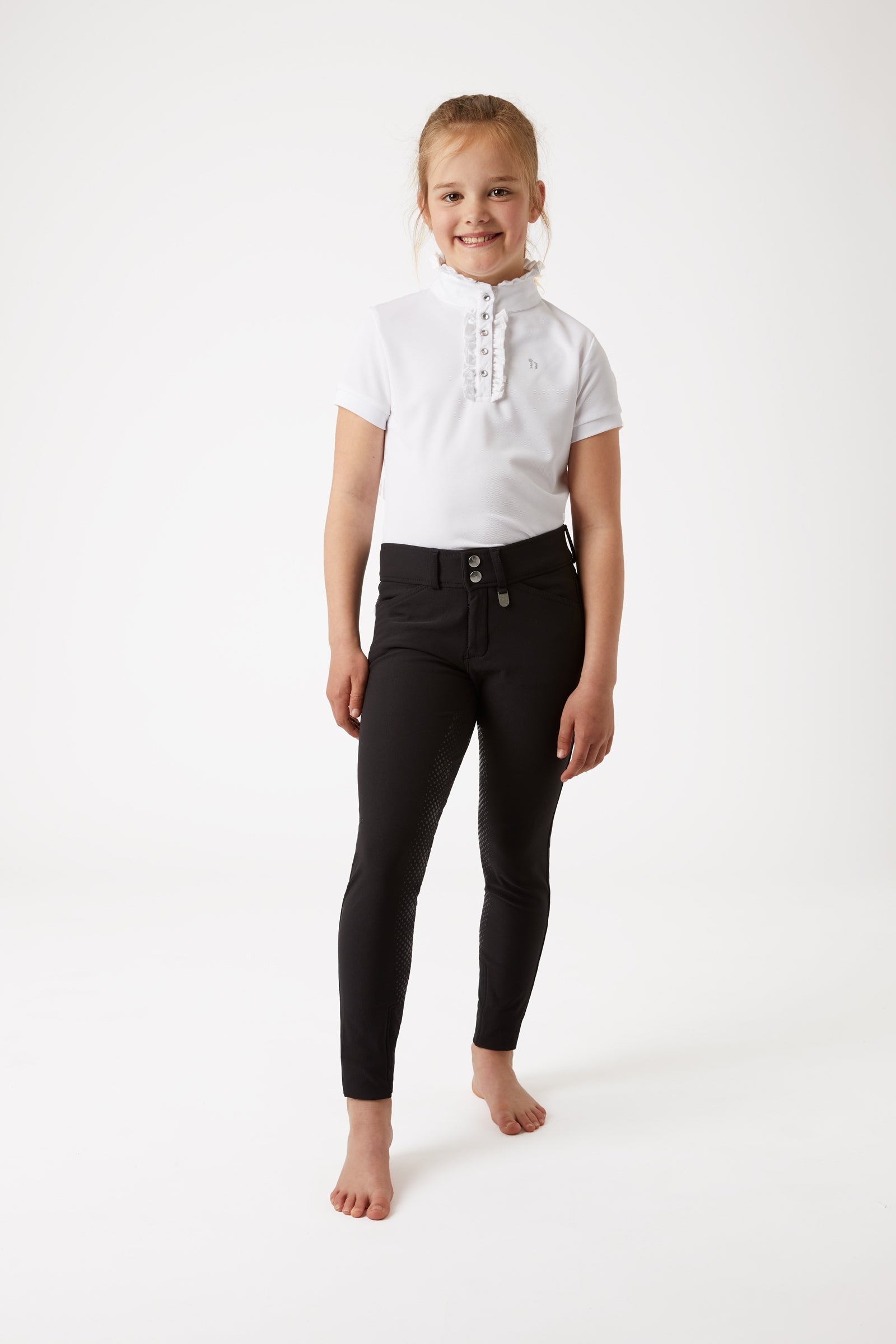 Horze Grand Prix Kids Silicone FS Breeches UPF 50+ Kids Apparel