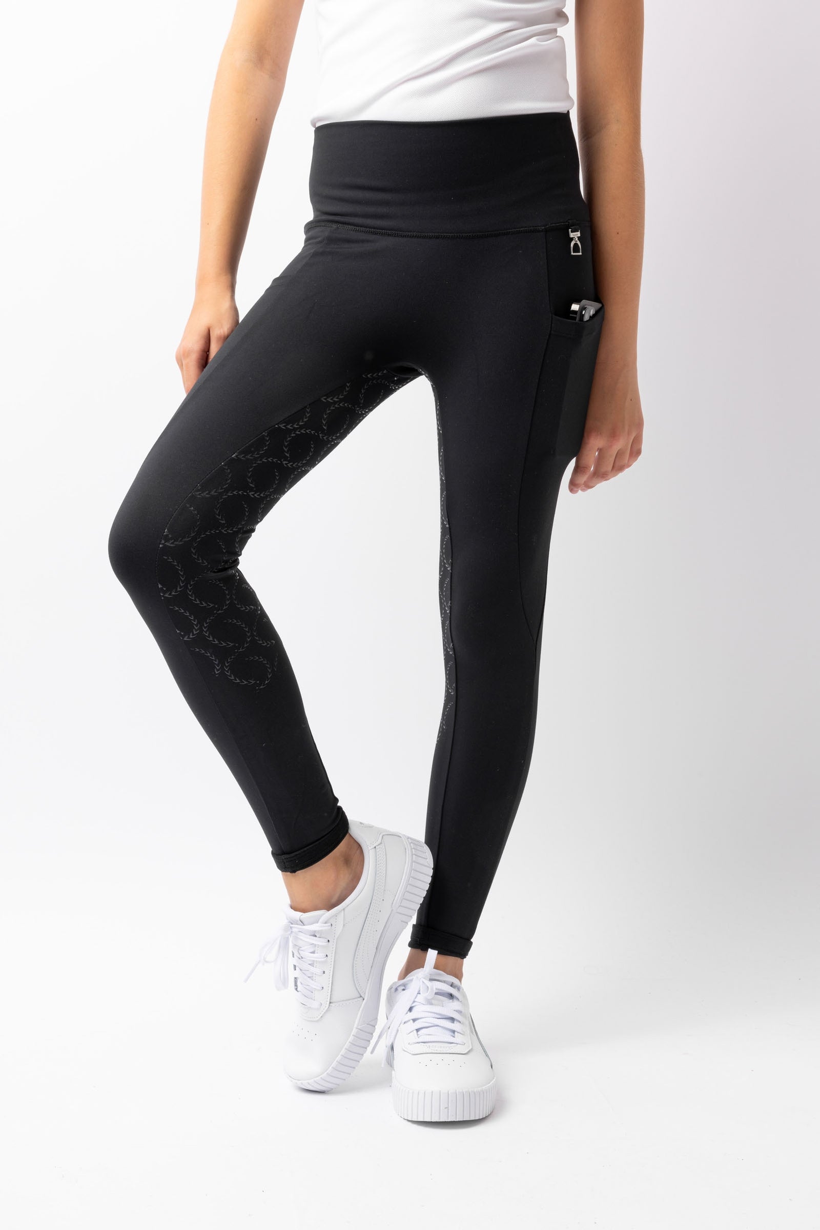 Horze Gillian Kids´ Full Seat Compression Tights Kids Apparel