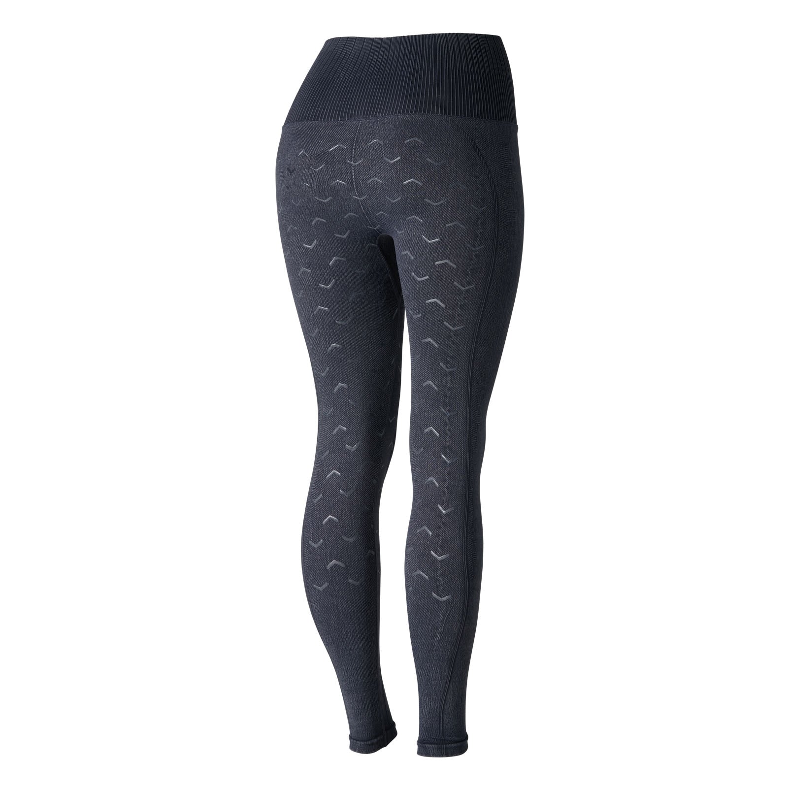 Horze Collant senza cuciture in silicone effetto denim Vanessa, donna Womens Breeches