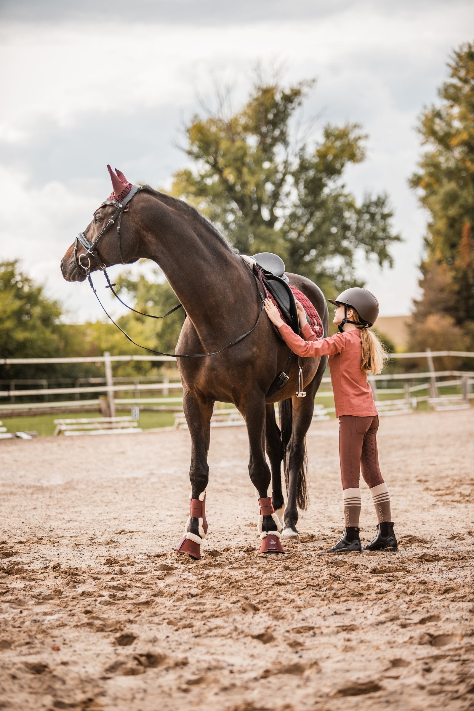 Horze Leighton Teens Silicone Full Grip Breeches with Phone Pocket Kids Apparel