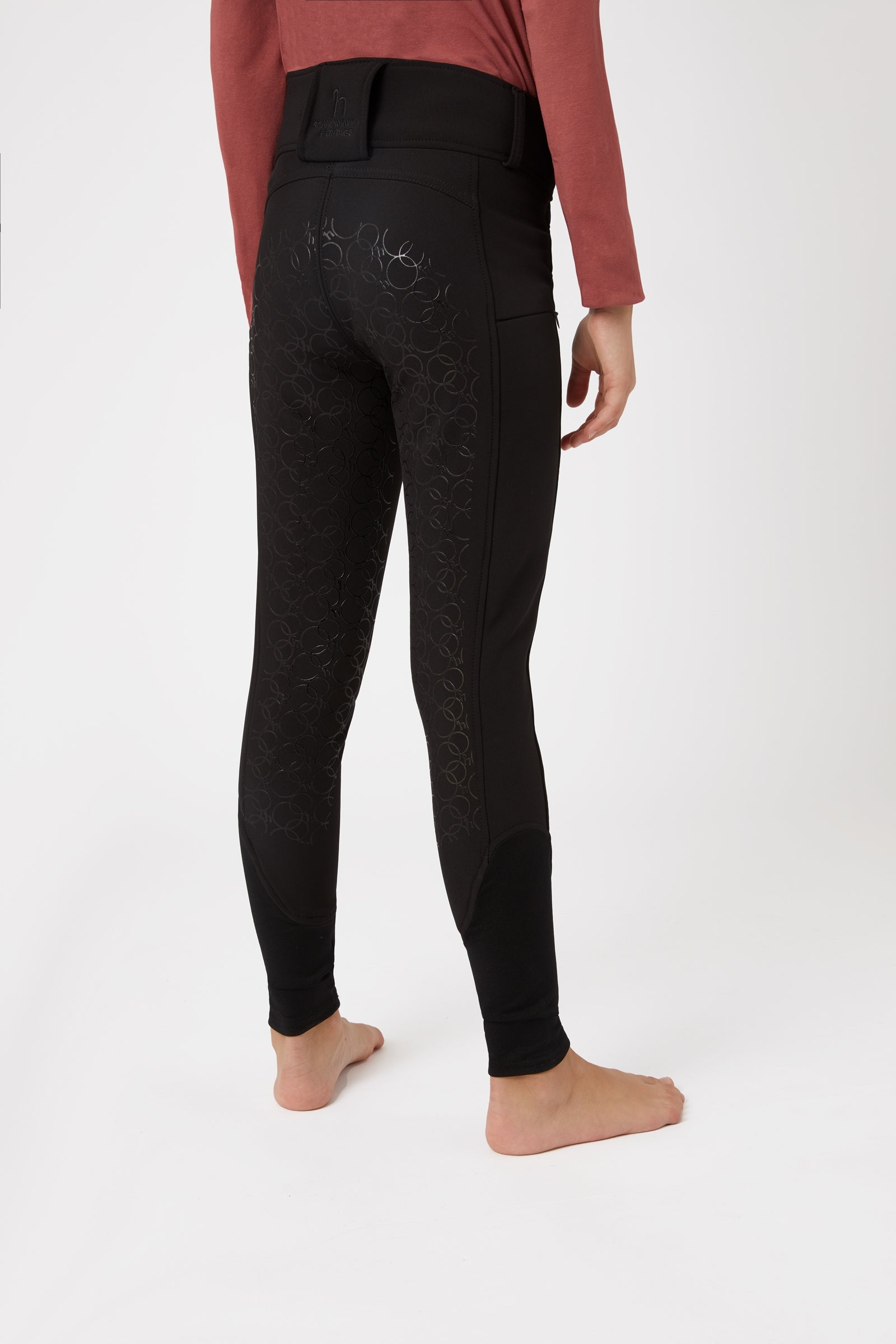Horze Leighton Pantaloni da equitazione termici Teens con full seat Abbigliamento per bambini