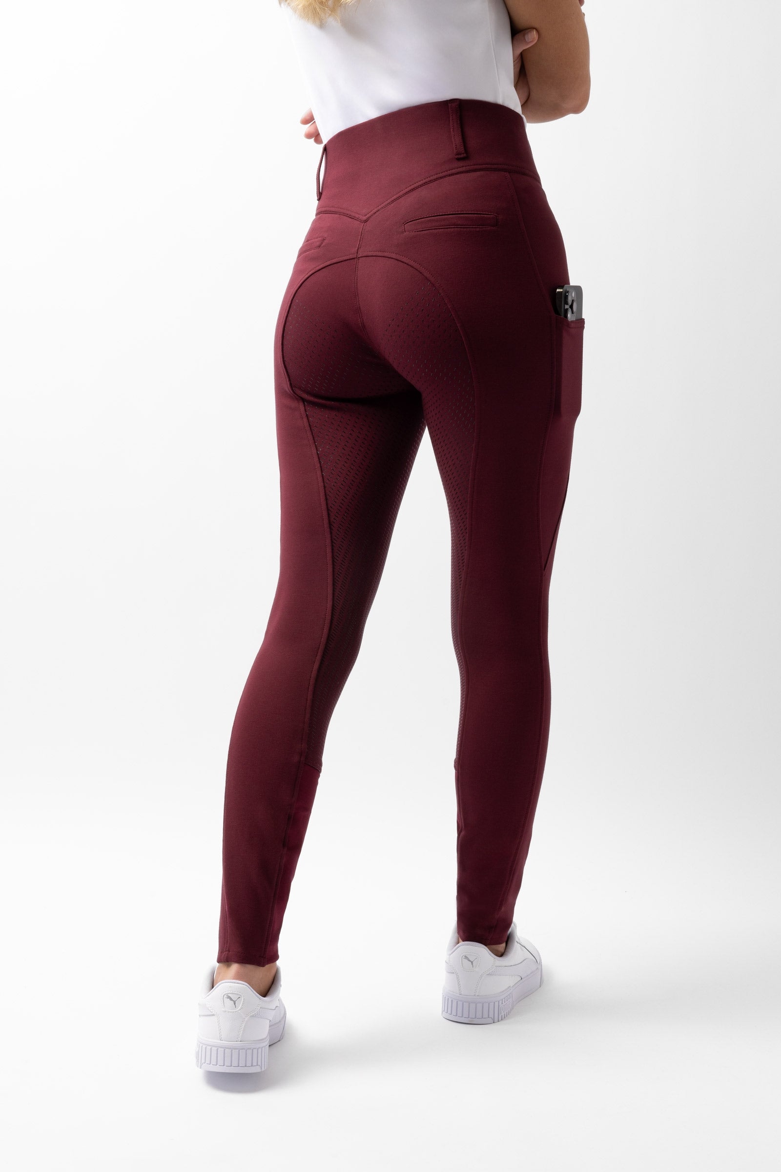 Horze Mira Pantaloni da equitazione a vita alta con full seat in silicone da donna Womens Breeches
