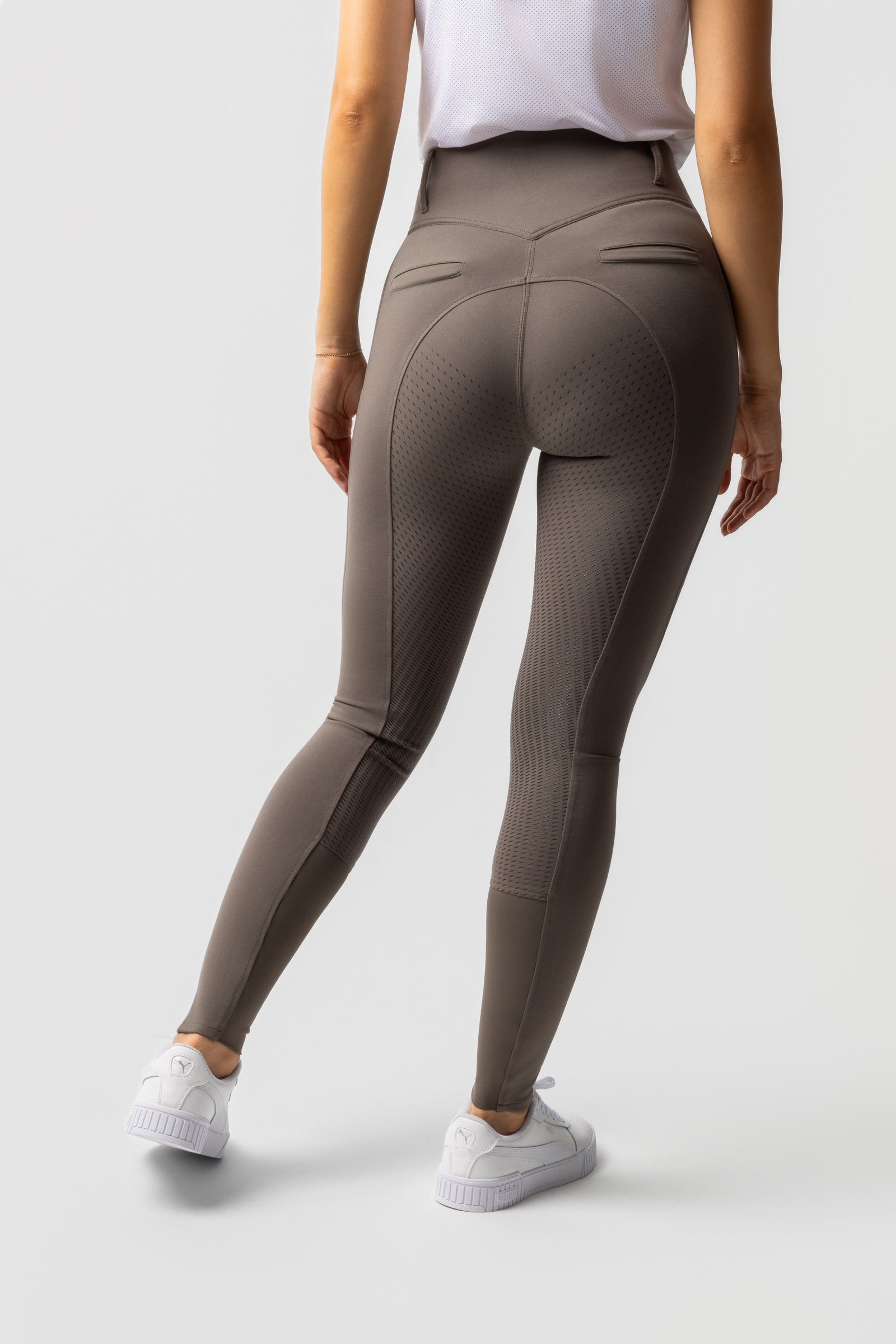 Horze Mira Pantaloni da equitazione a vita alta con full seat in silicone da donna Womens Breeches