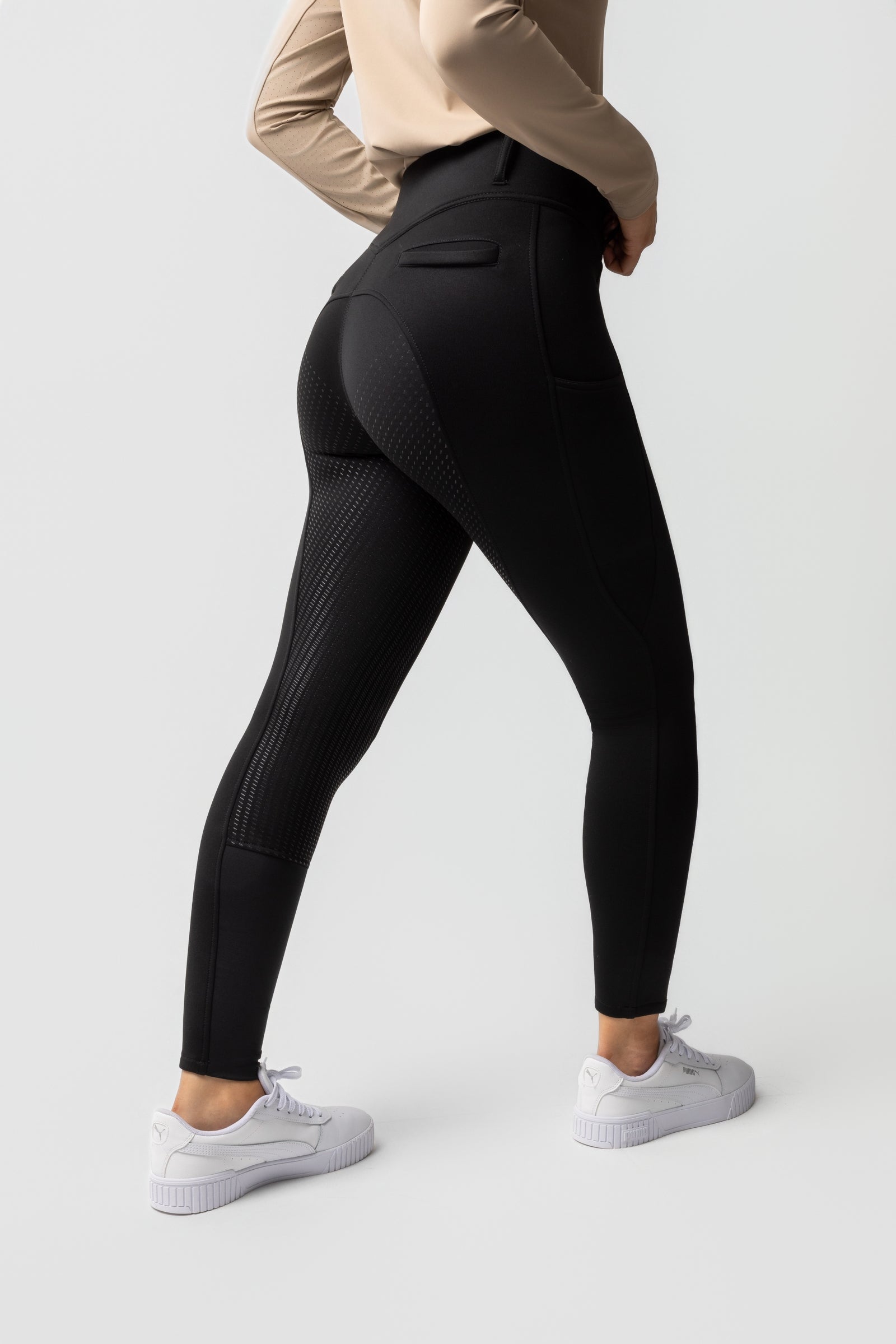 Pantaloni da equitazione full grip termici per ragazza ELT Essential Pantaloni da equitazione full grip termici per ragazza ELT Essential