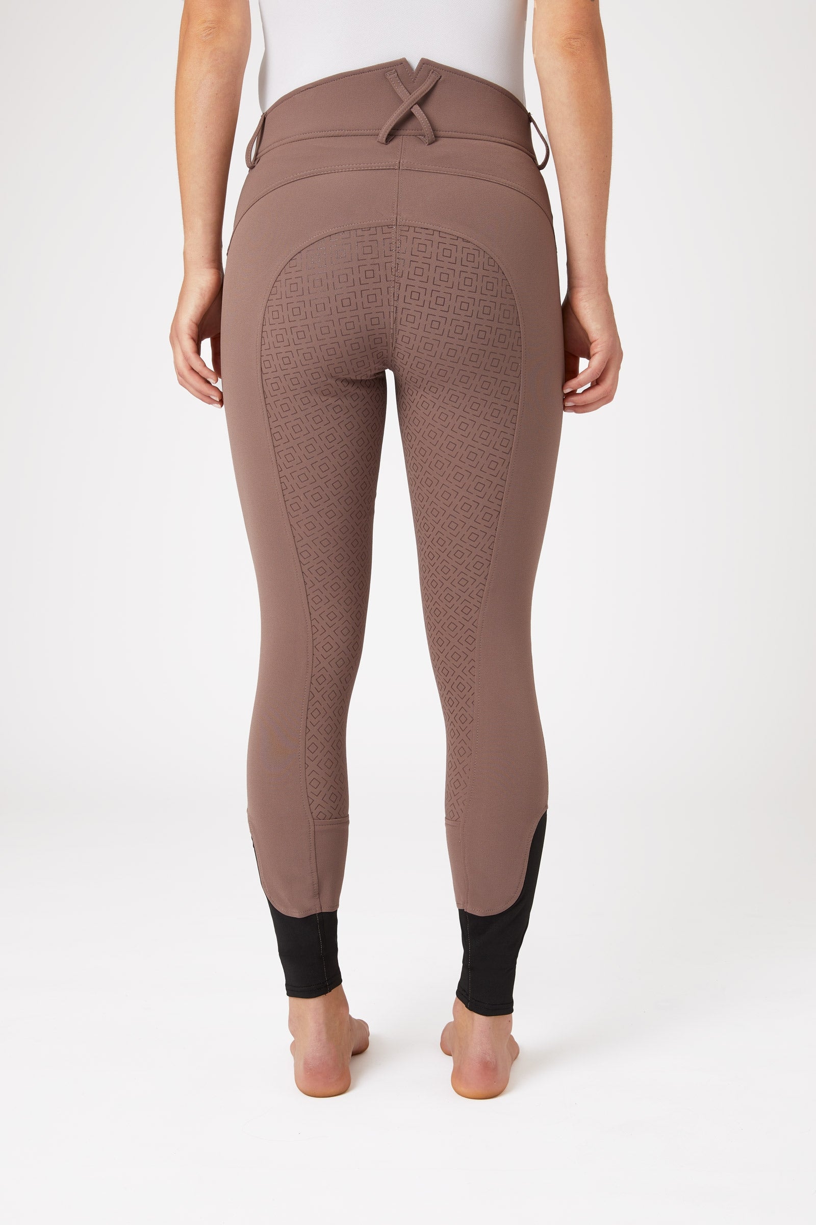 Horze Women's Silicone Full Seat Breeches with High Waist and Crystal Pocket Womens Breeches