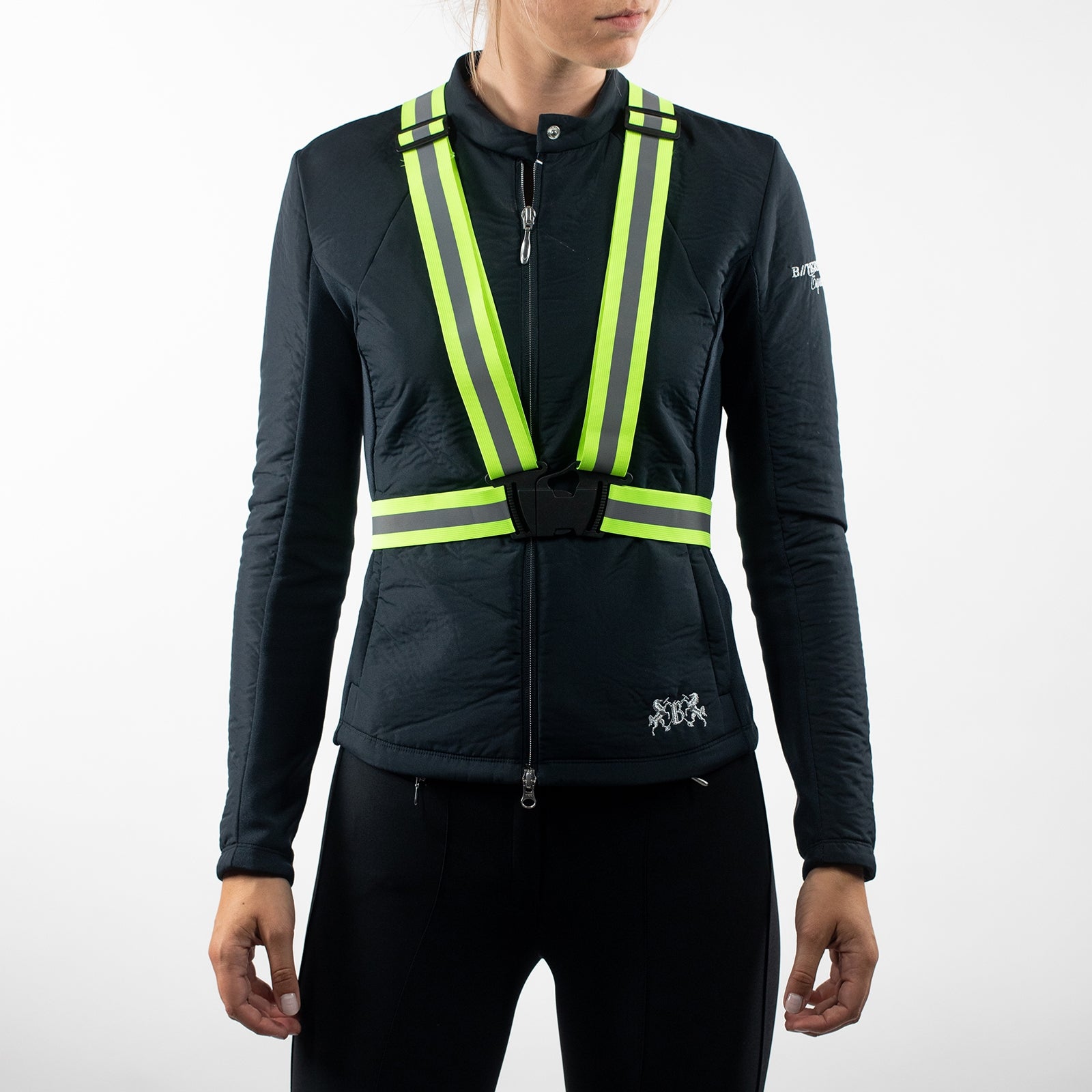 Horze Gilet regolabile a righe riflettenti Reflective
