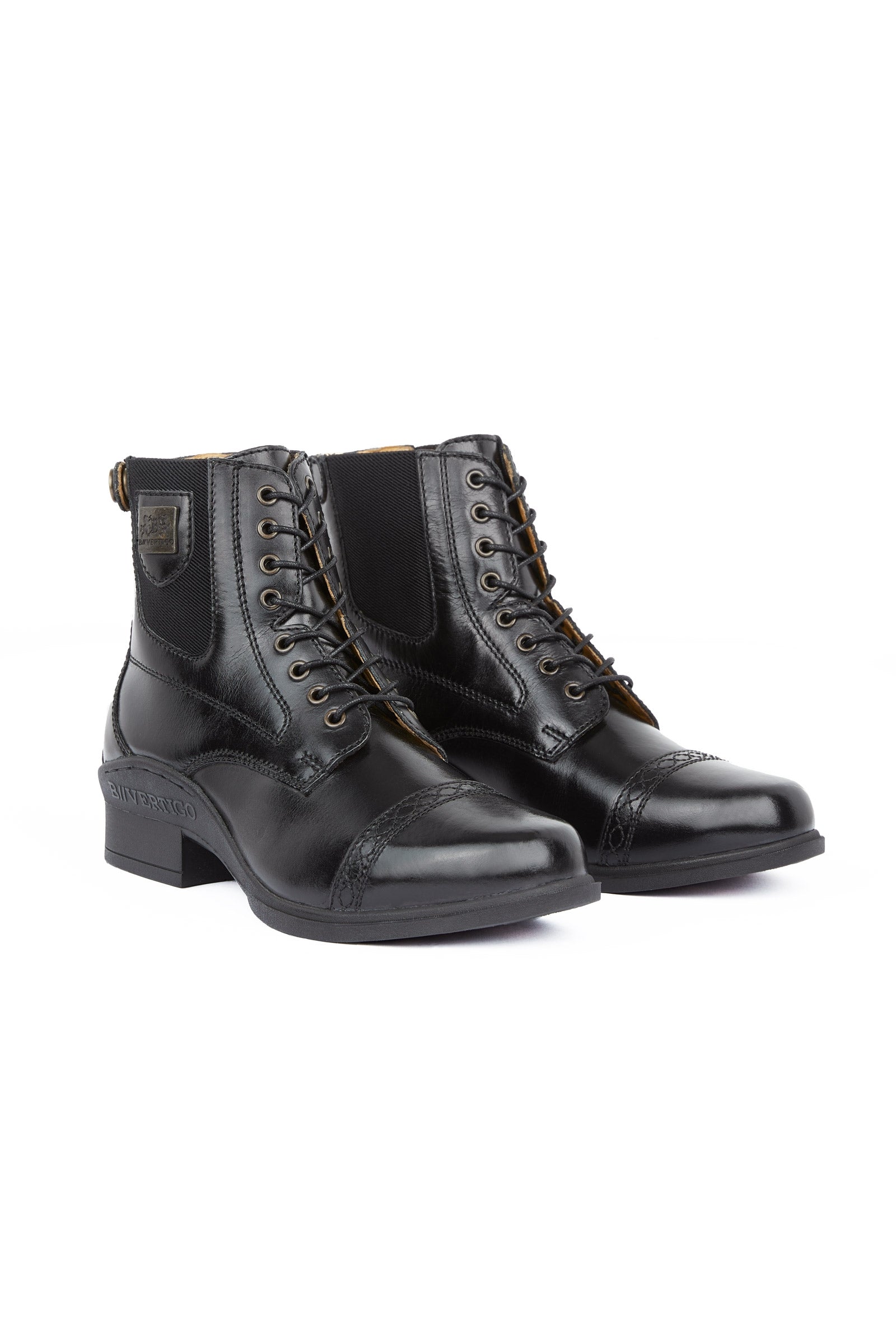 B Vertigo Jupiter Stivali Jodhpur in pelle con lacci sul davanti da donna Calzature