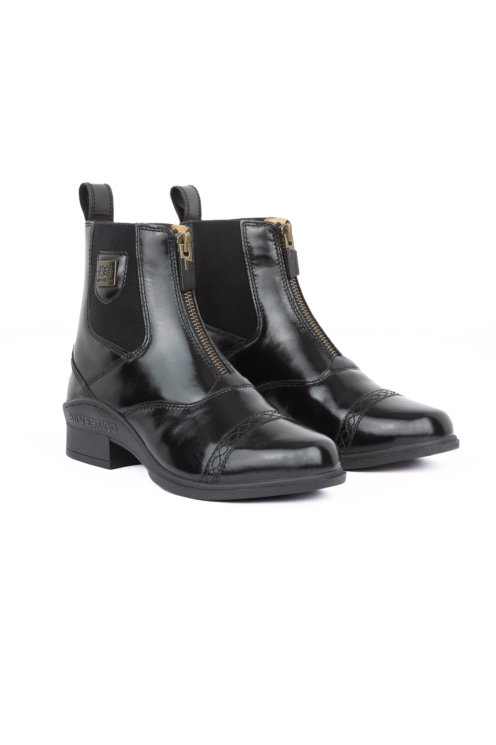 B Vertigo Saturn Stivali Jodhpur in pelle con zip frontale da donna Calzature