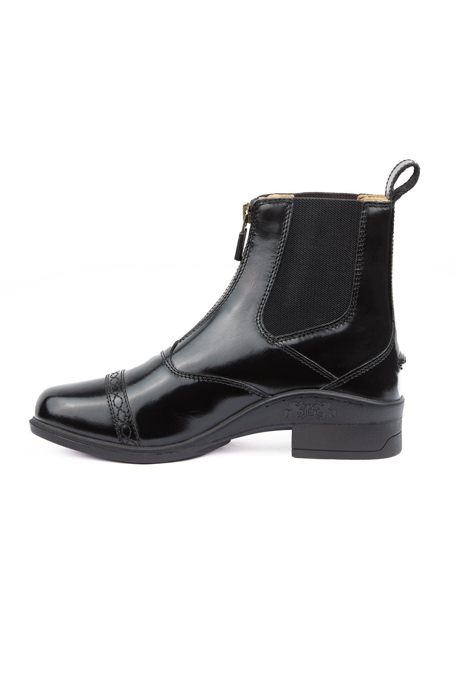 B Vertigo Women's Saturn Front-Zip Leather Jodhpur Boots Riding Boots & Riding Shoes