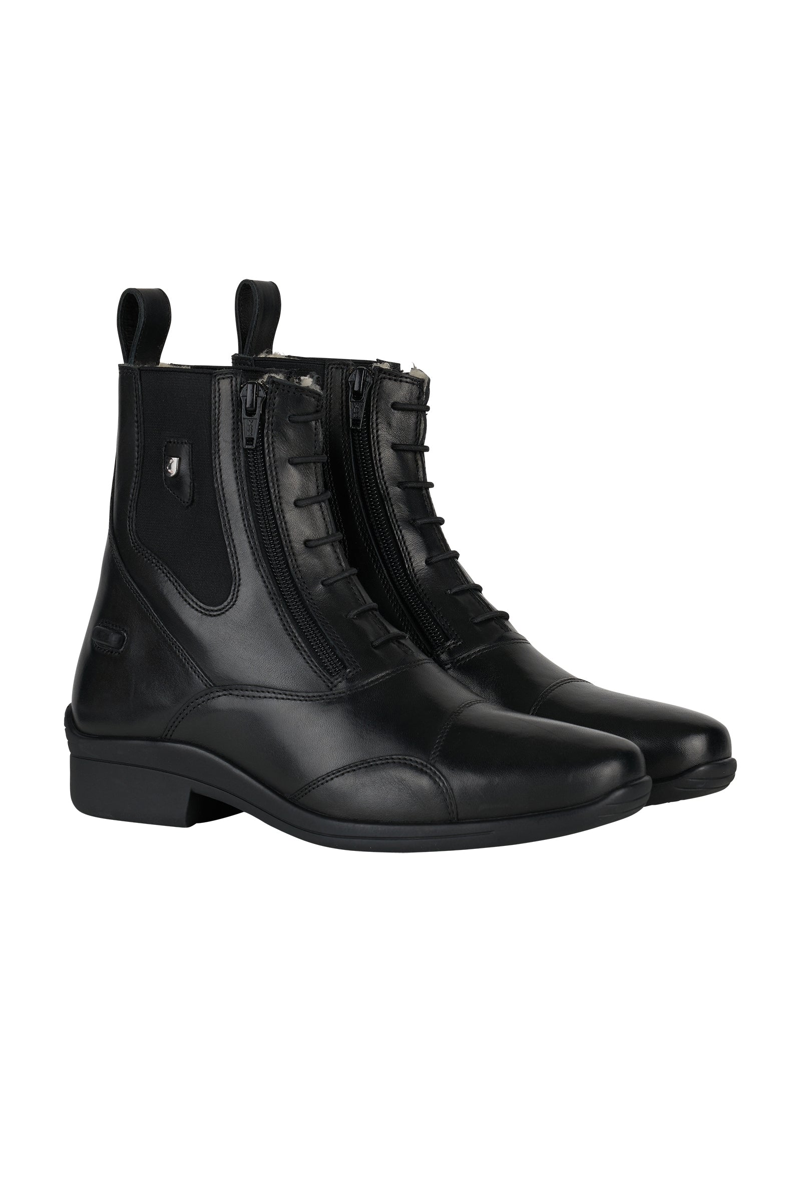 Stivaletti Equitazione Donna HORZE Highgate – Pelle Nera, Fodera Cambrelle, Cerniere YKK, Suola Antiscivolo, Taglia 37
