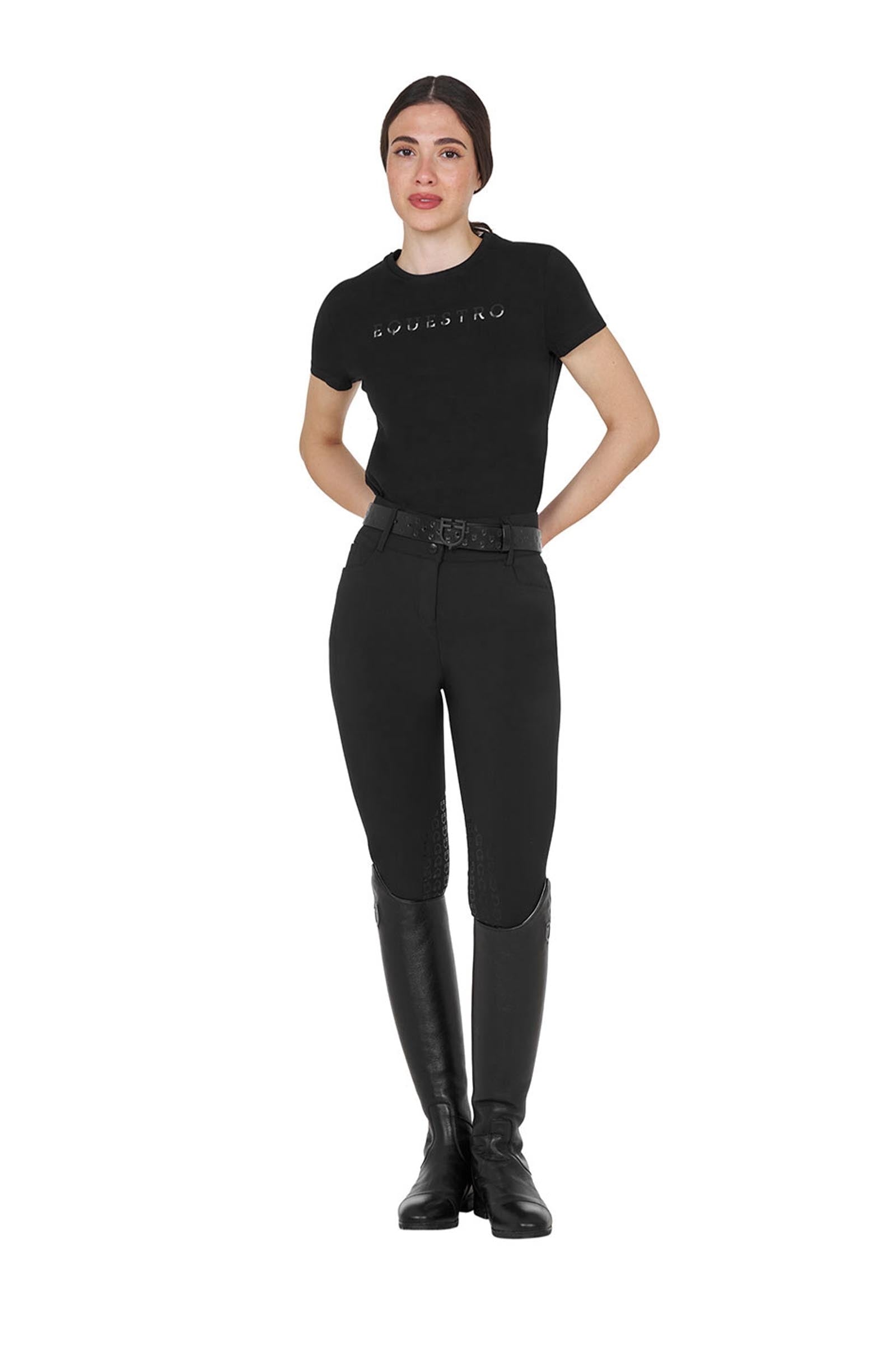 Equestro SS2026 Women's Logo Lamina Cotton T-Shirt Women’s Riding Clothing