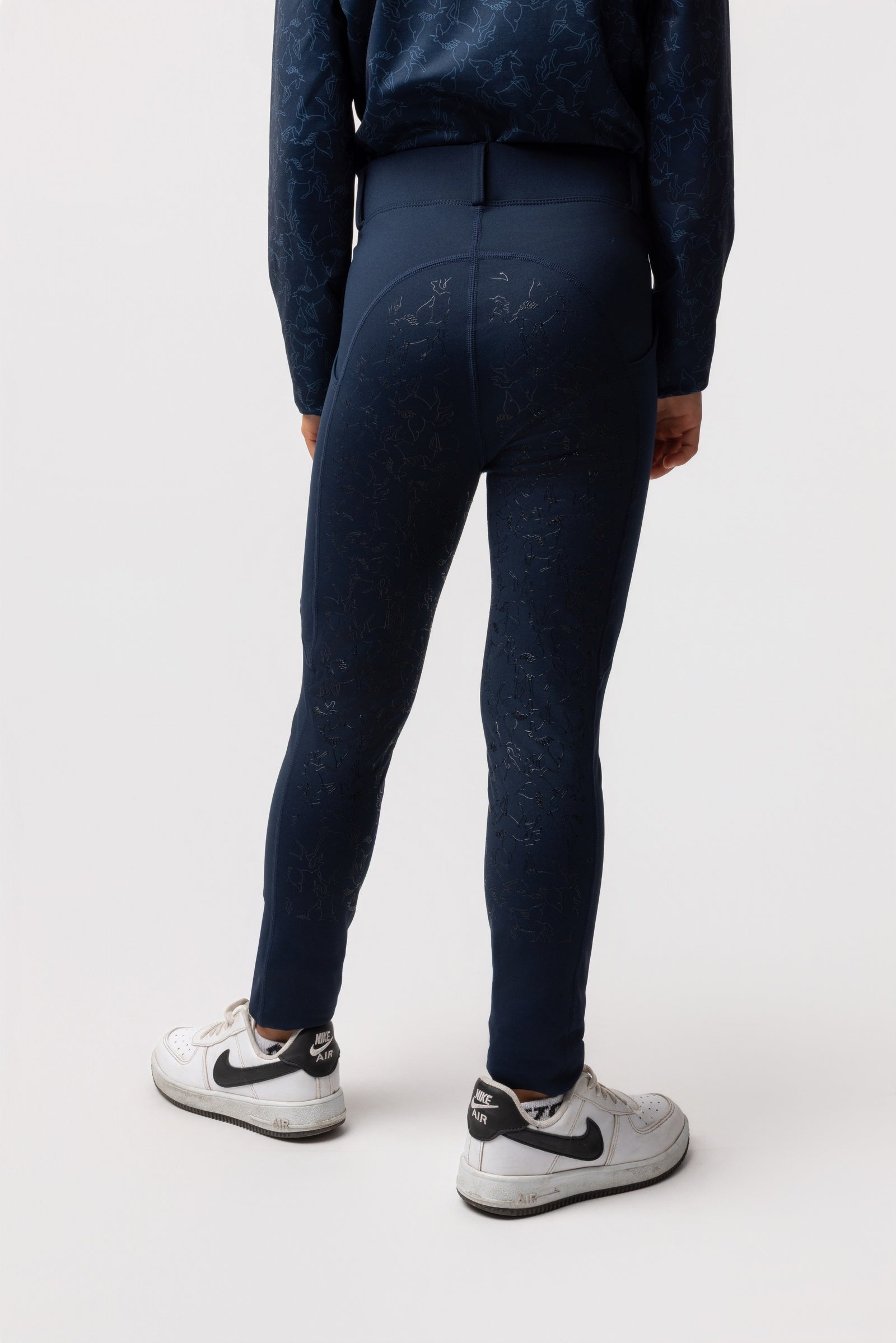 Horze Dea pantaloni da equitazione per bambini con full seat Abbigliamento per bambini