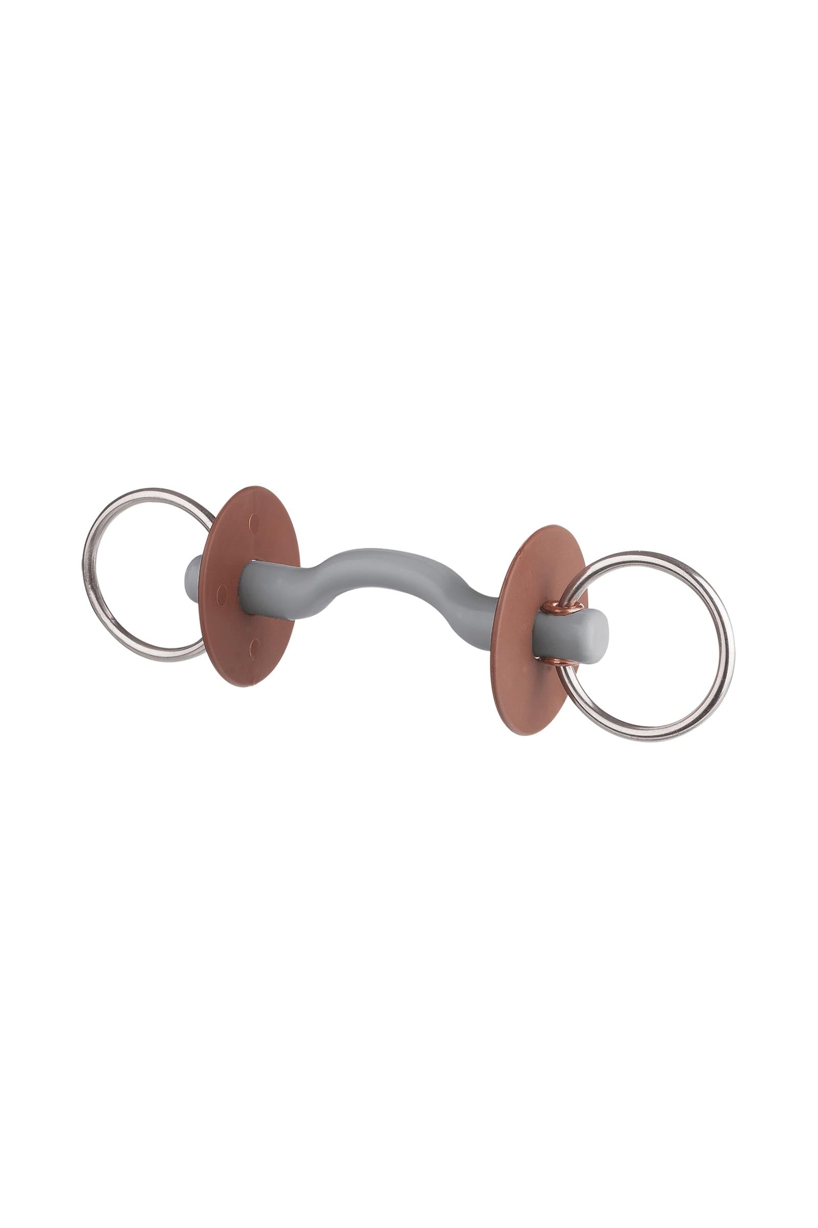 Beris beris filetto ad anelli sciolti con passaggio per la lingua, 18 mm, versione rigida (anelli: 6 cm) Boccaglio