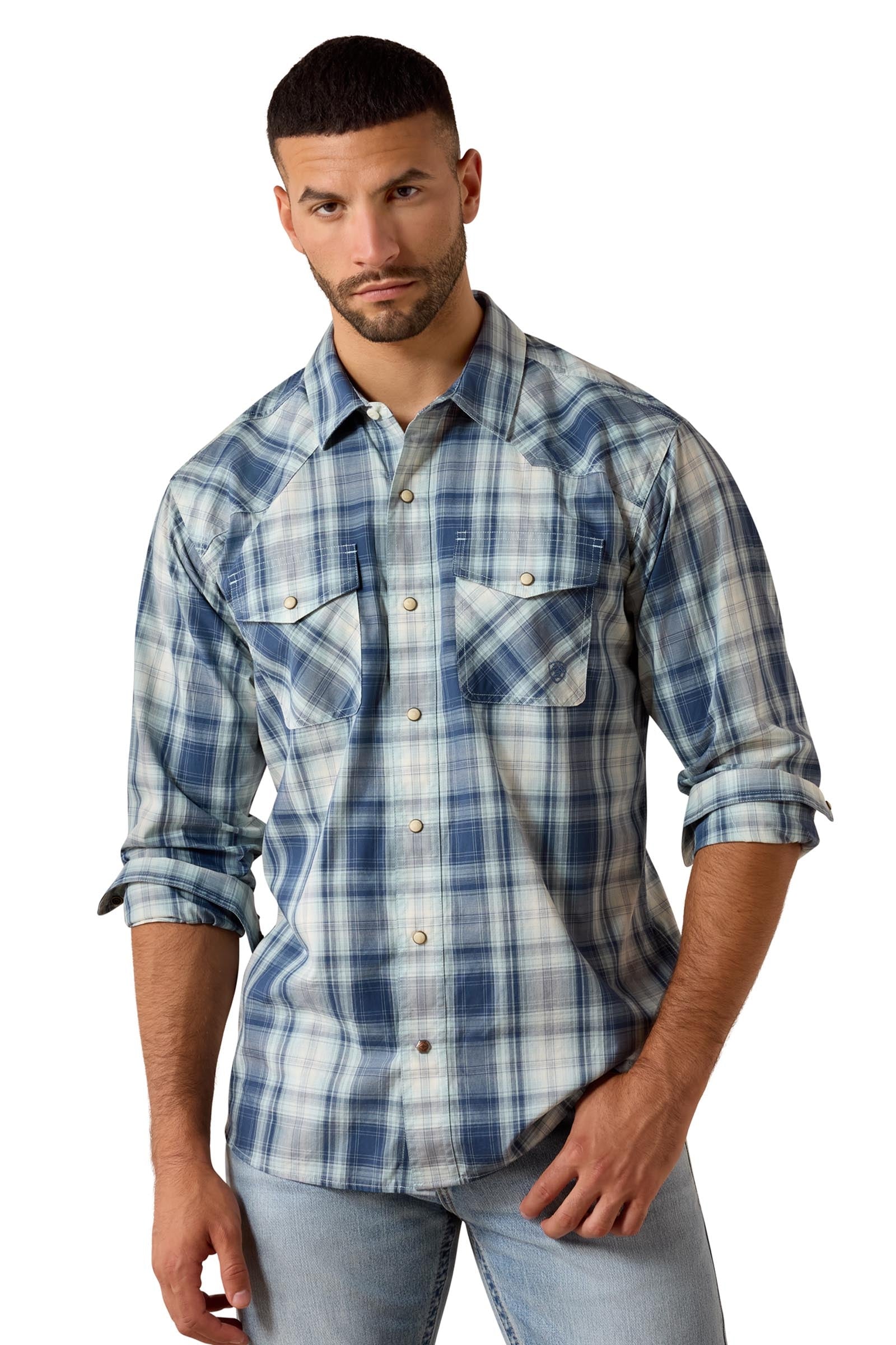 Ariat Retro Heathcliff camicia uomo sagomata con bottoni a pressione Abbigliamento da uomo