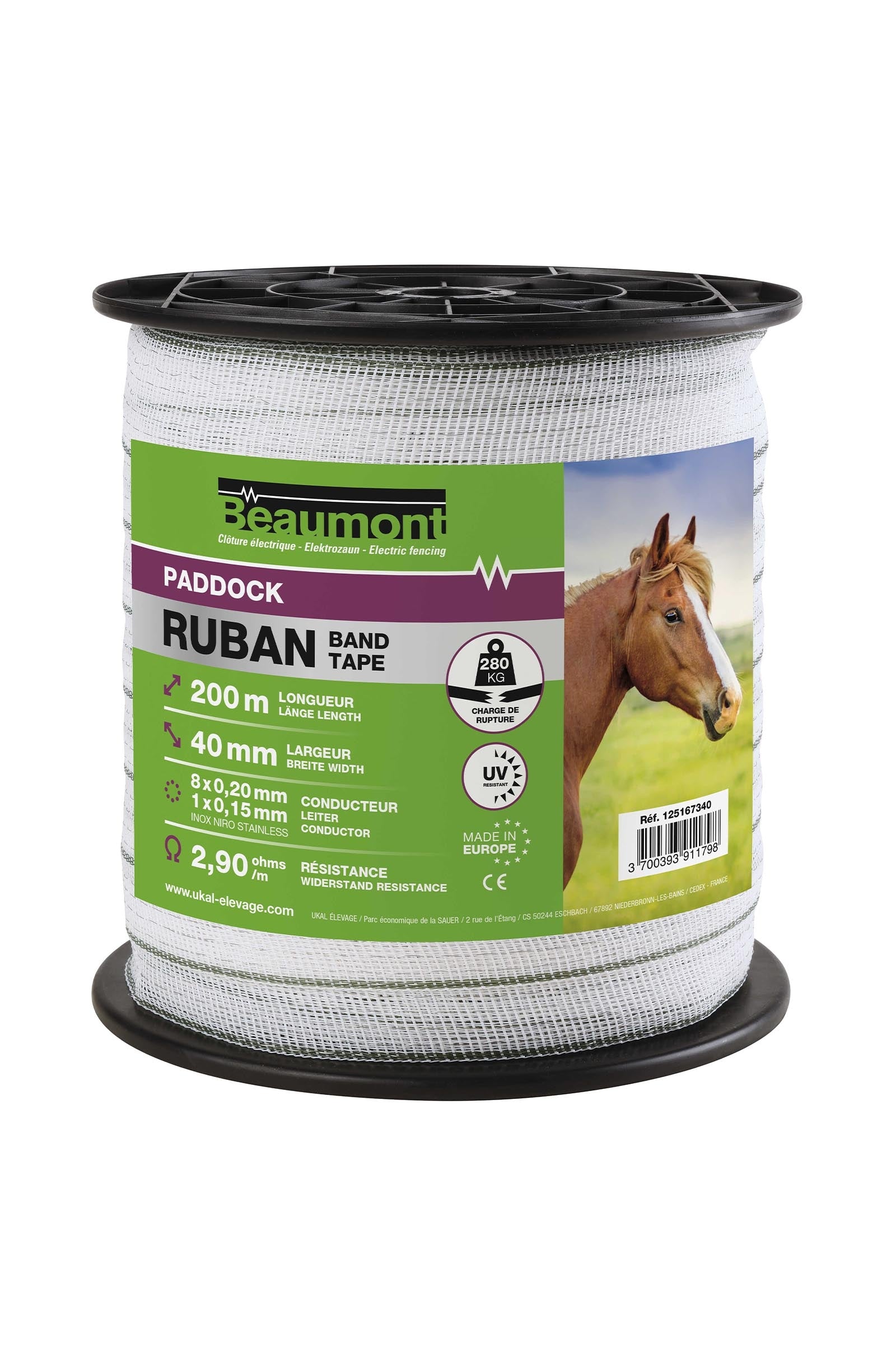 Beaumont Tape 40 mm, 200 m Fencing Supplies