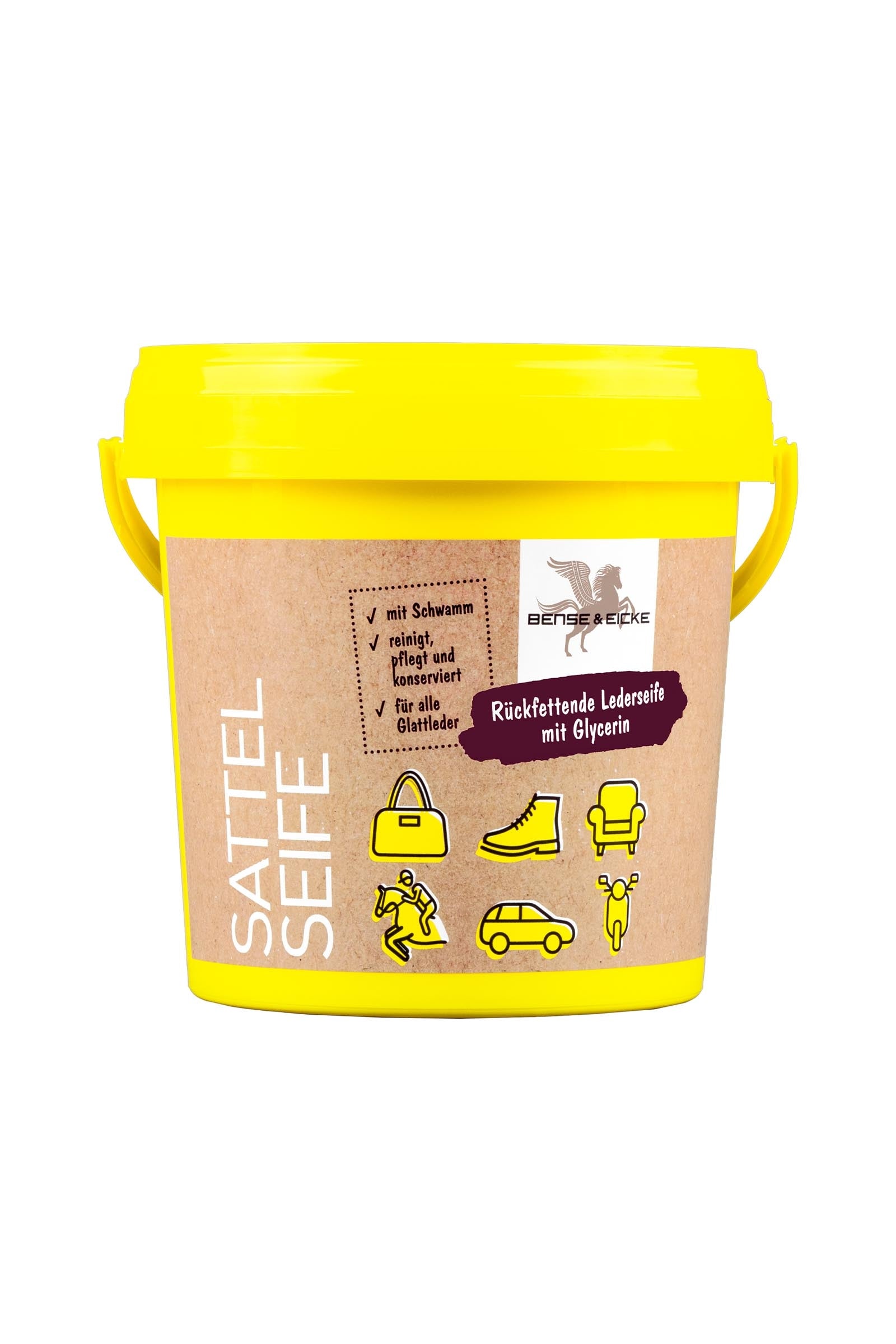 Bense & Eicke Sapone per sella con spugna, 1000 ml Prodotti per la salute