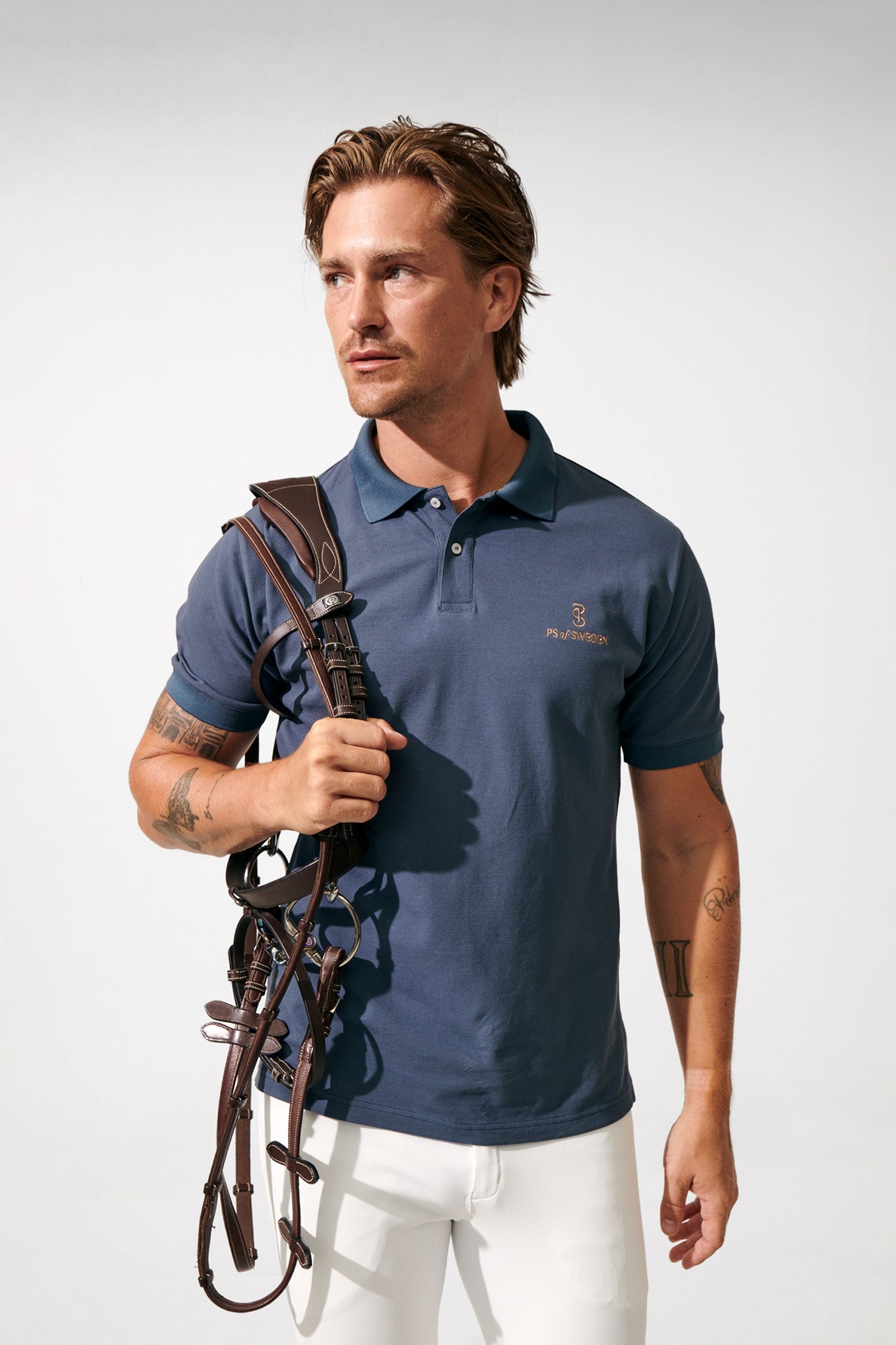 PS of Sweden Lucas Men´s Pique Polo Shirt Abbigliamento da uomo