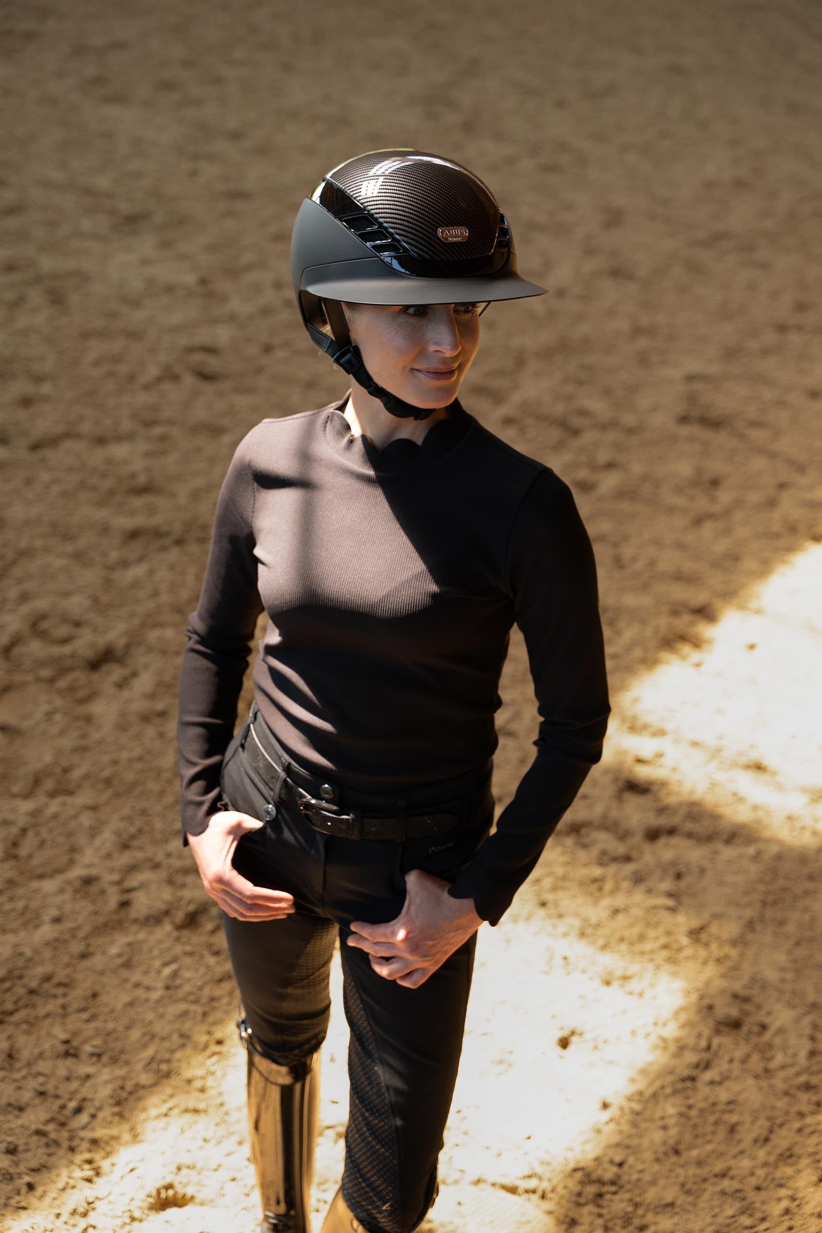 Abus Airluxe Pure Carbon Style Long Visor Helmet Safety Equipment
