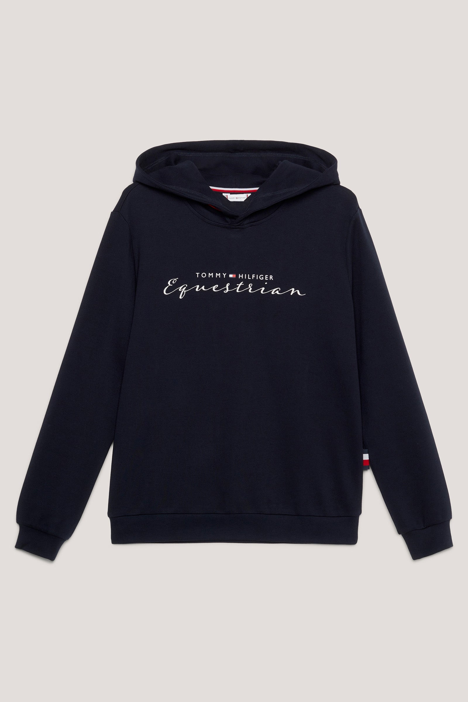 Tommy Hilfiger Equestrian Felpa con cappuccio grafica da donna Metallic Logo Abbigliamento da donna