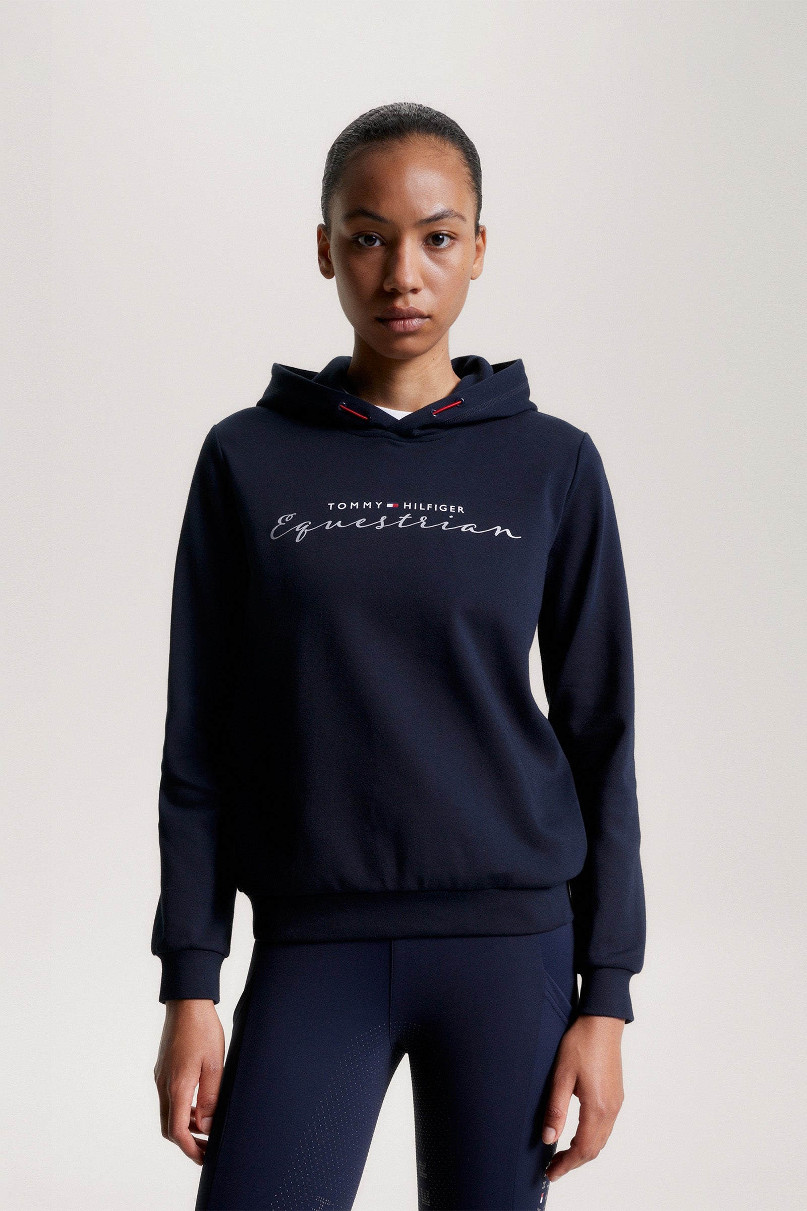 Tommy Hilfiger Equestrian Metallic Logo Women's Graphic Hoodie Women’s Riding Clothing