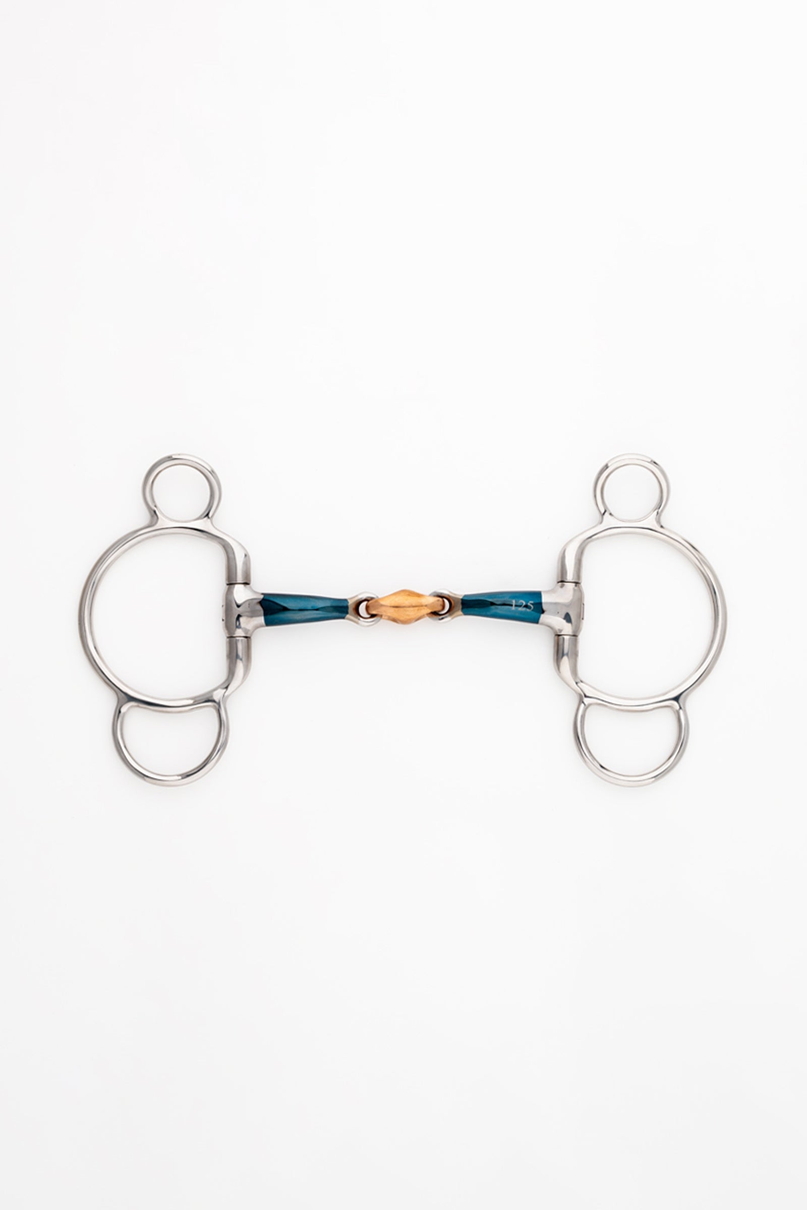 Kavalkade filetto ergonomico a 3 anelli, doppio snodo con sistema Lock Up, 14 mm Boccaglio