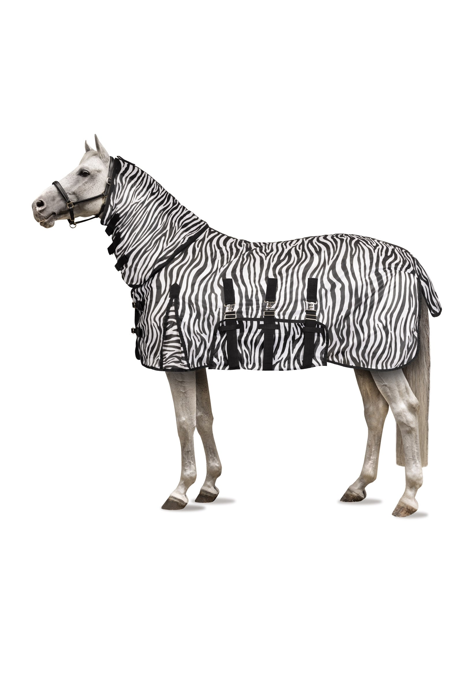 Horze Defender Pony Coperta antimosche con collo intero Coperte per cavalli
