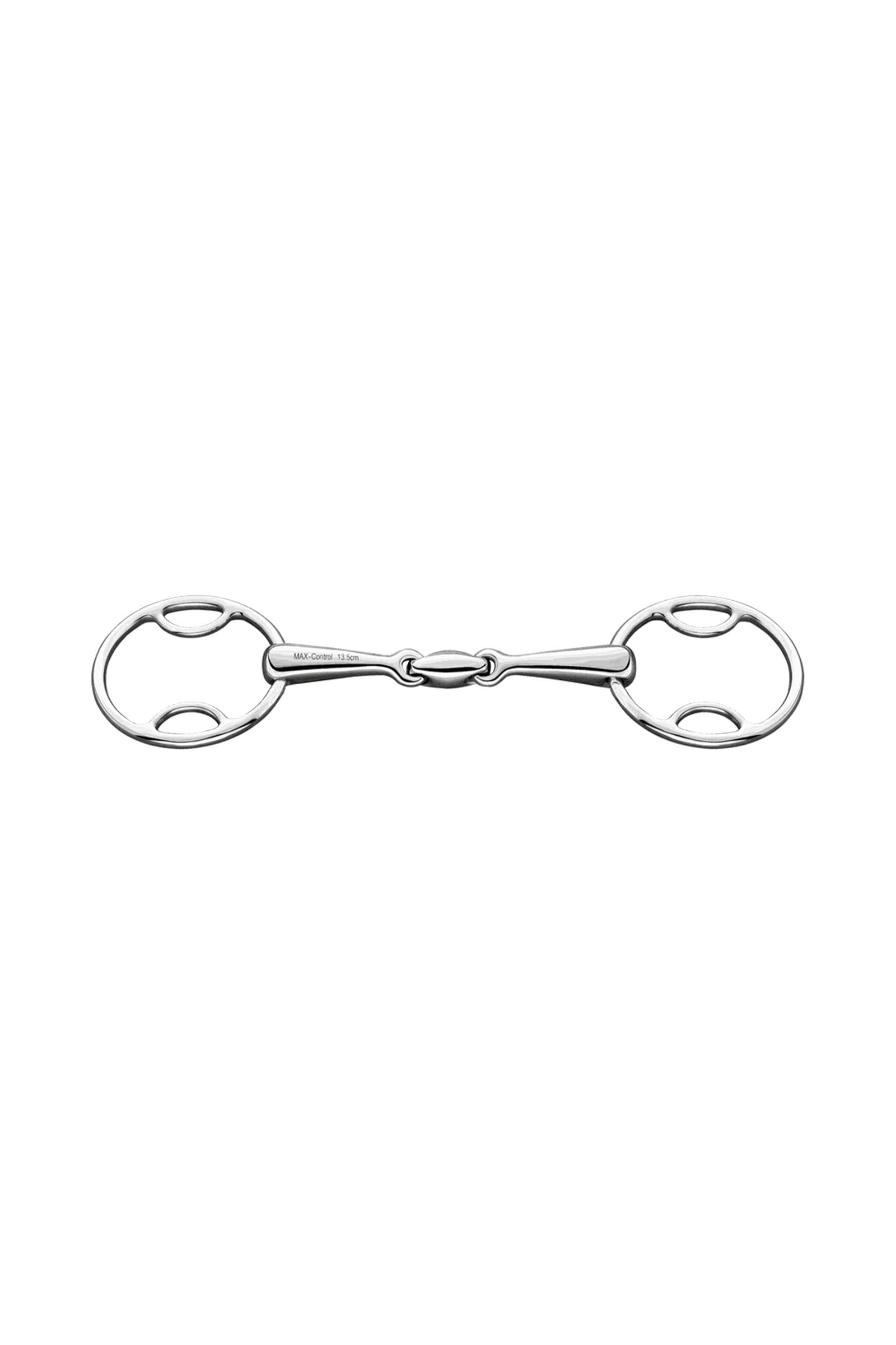 Sprenger Max Control filetto 3 anelli con blocc., doppio snodo, 16 mm, acciaio inox Briglie & redini