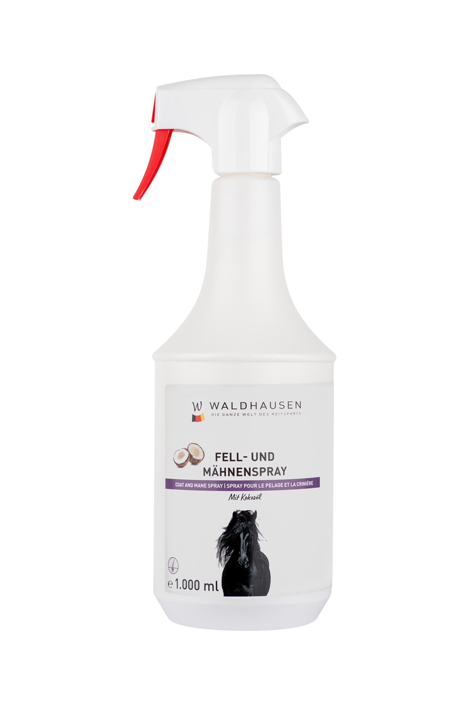 Waldhausen spray per manto e criniera con olio di cocco, 1 l Prodotti per la salute