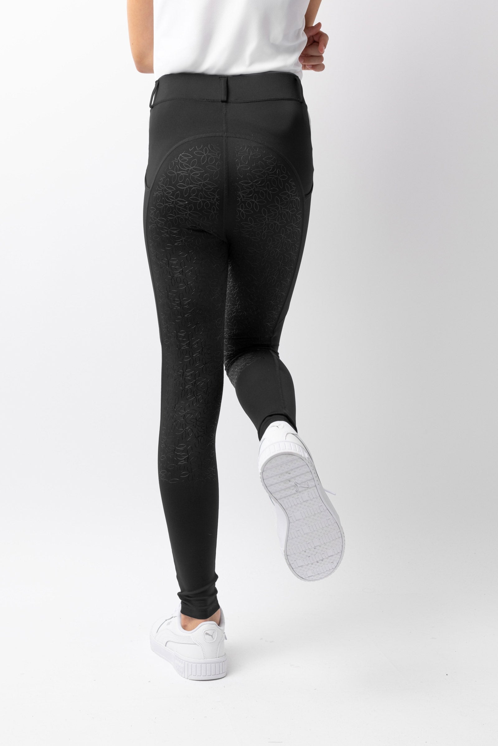 Horze Dea Leggins da equitazione per bambini con sella piena Abbigliamento per bambini