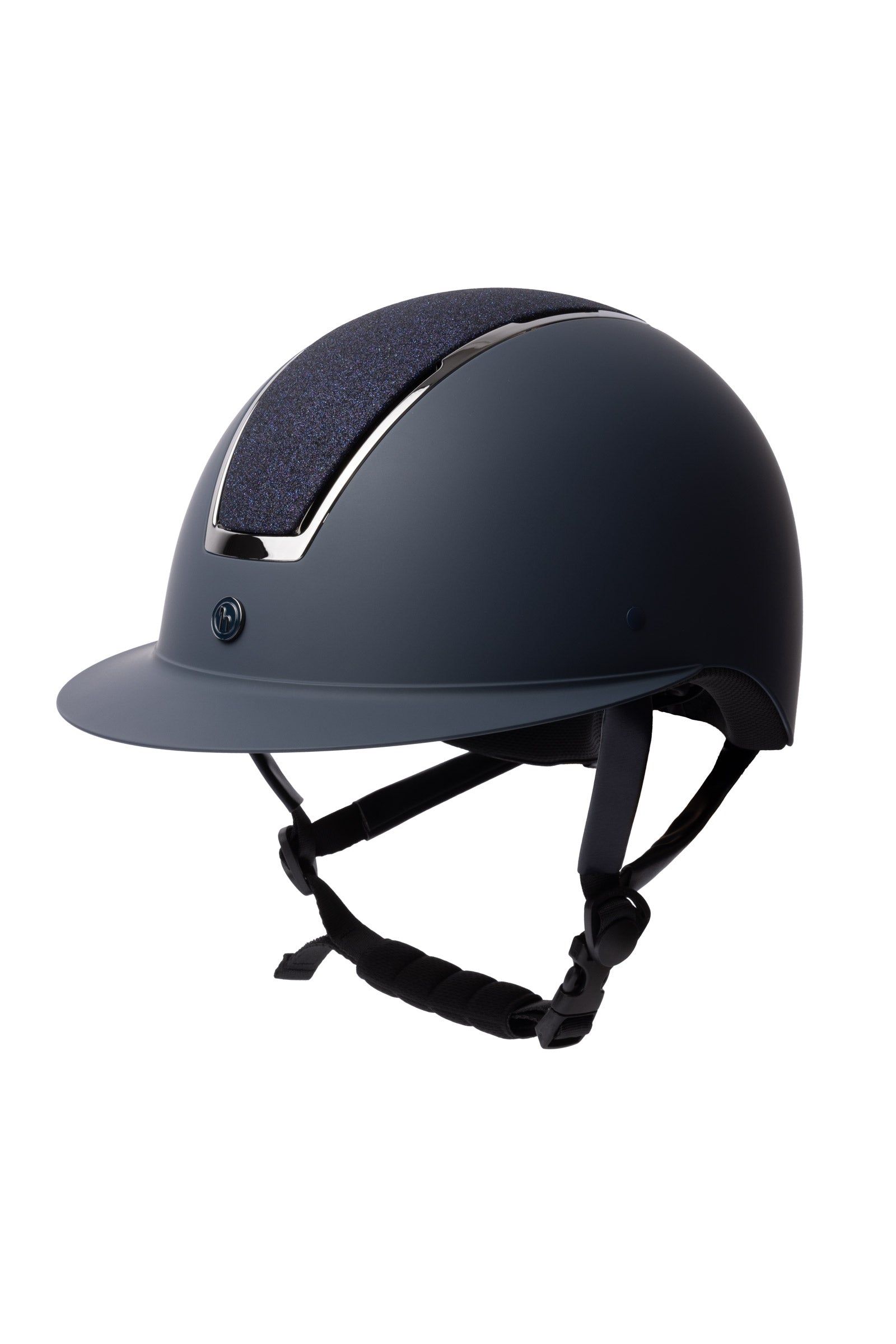 Horze Monarch II Casco da equitazione in glitter metallizzato Attrezzatura di sicurezza