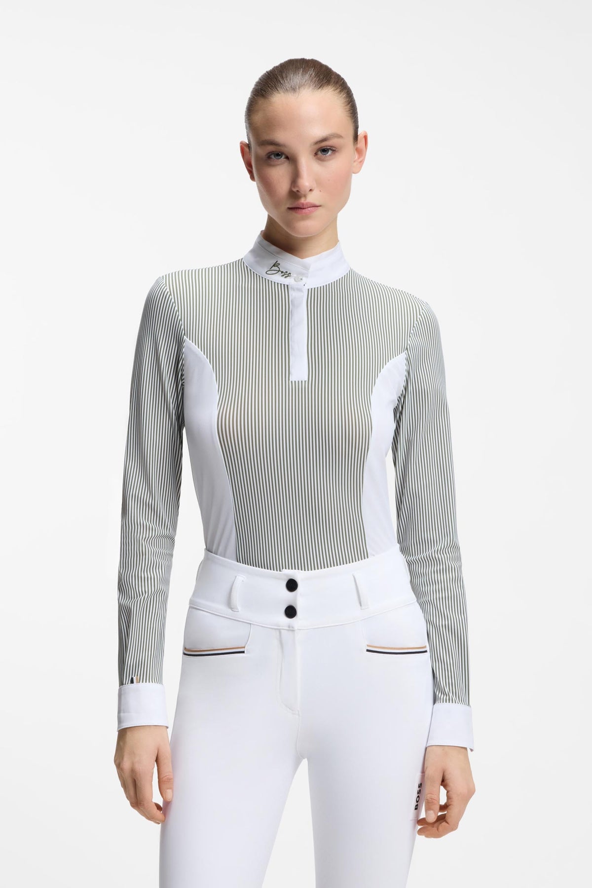 BOSS Equestrian Boss Edora Womens Show Blouse Stripes Women’s Riding Clothing