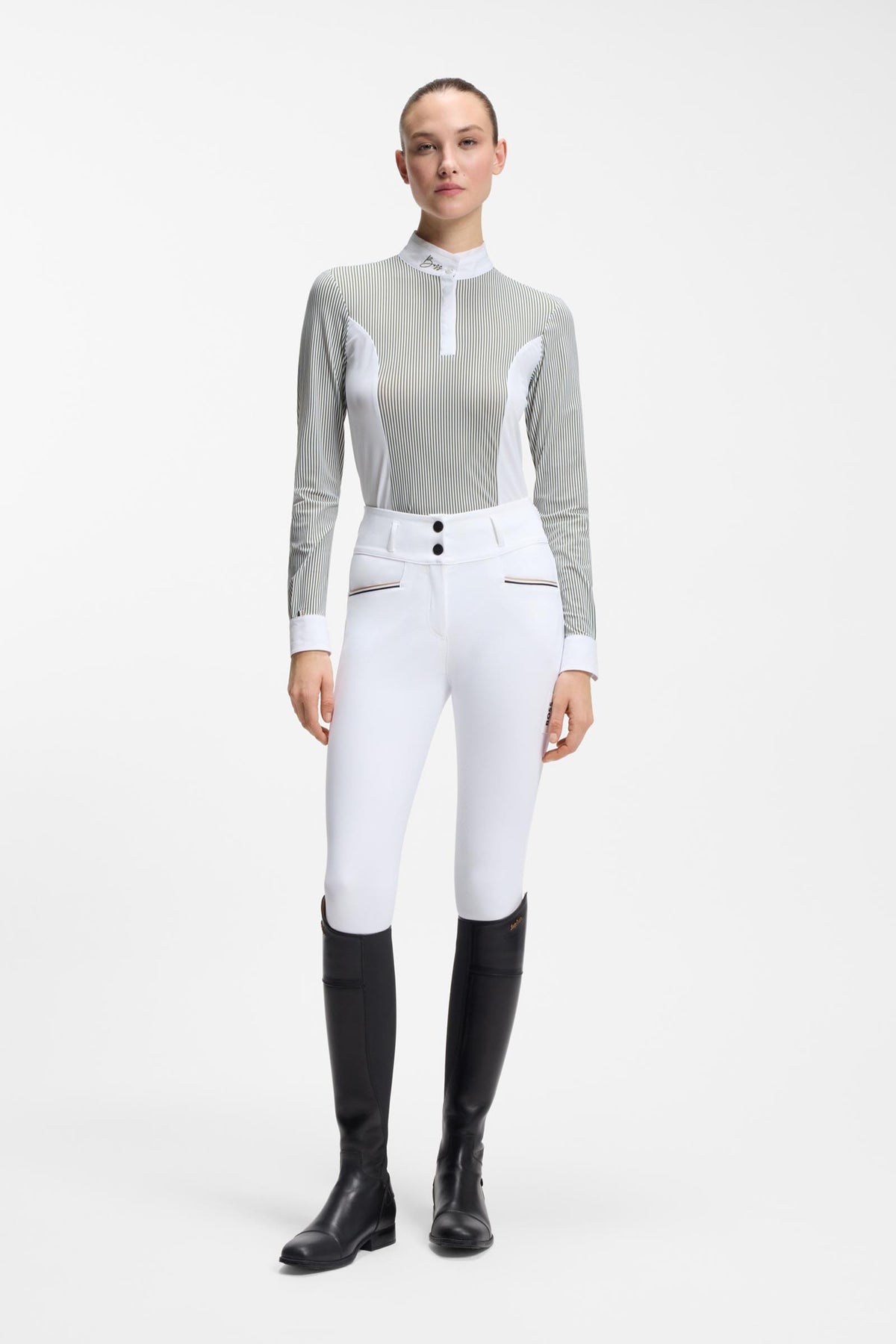 BOSS Equestrian Boss Edora Womens Show Blouse Stripes Women’s Riding Clothing