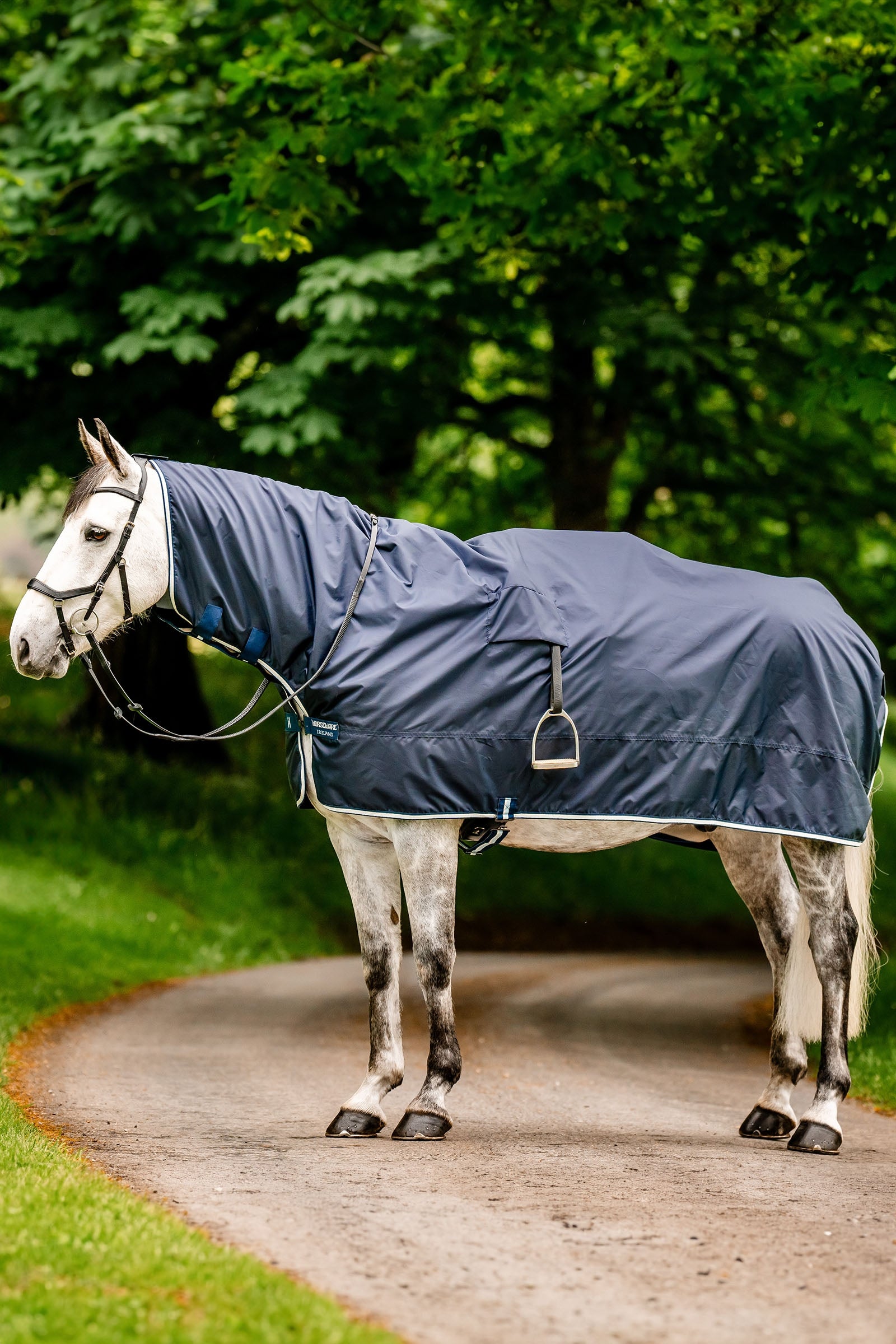 Horseware Newmarket Coperta antipioggia Mack con fodera in pile Coperte per cavalli