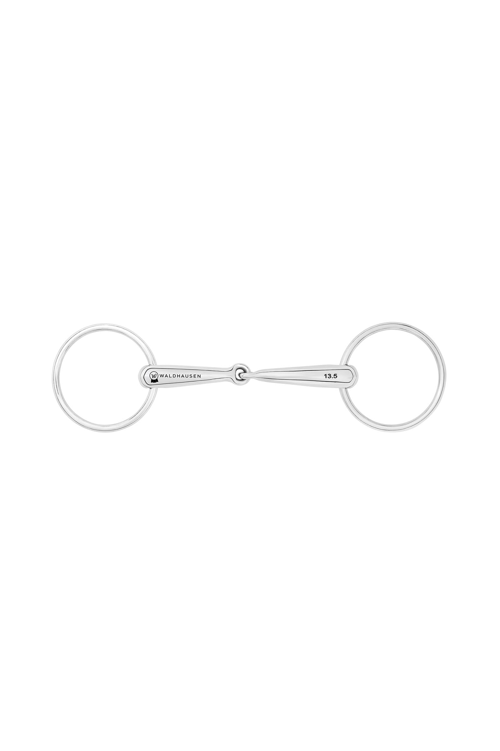 Waldhausen Snaffle Bit Hollow, Single Jt., Stainless St., 16 mm Horse Bits