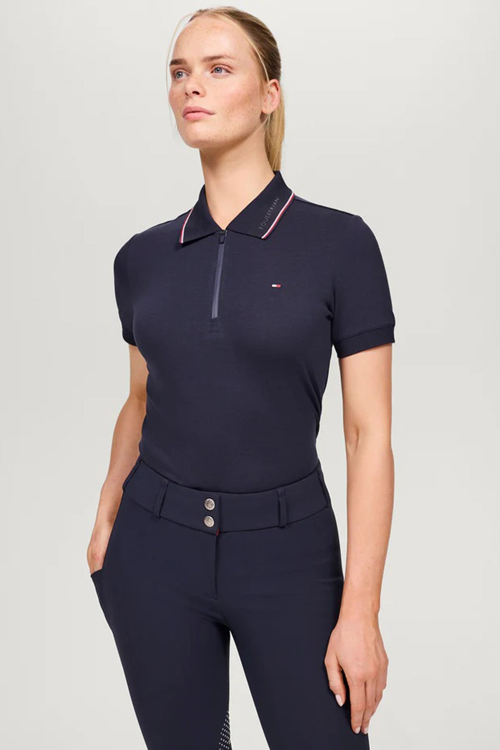 Tommy Hilfiger Equestrian Camden polo da donna con zip Abbigliamento da donna