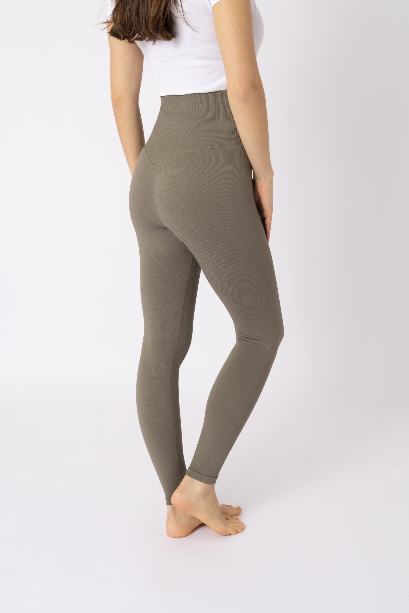 Horze Janine Leggins senza cuciture con full grip e tasca per cellulare, da donna Womens Breeches