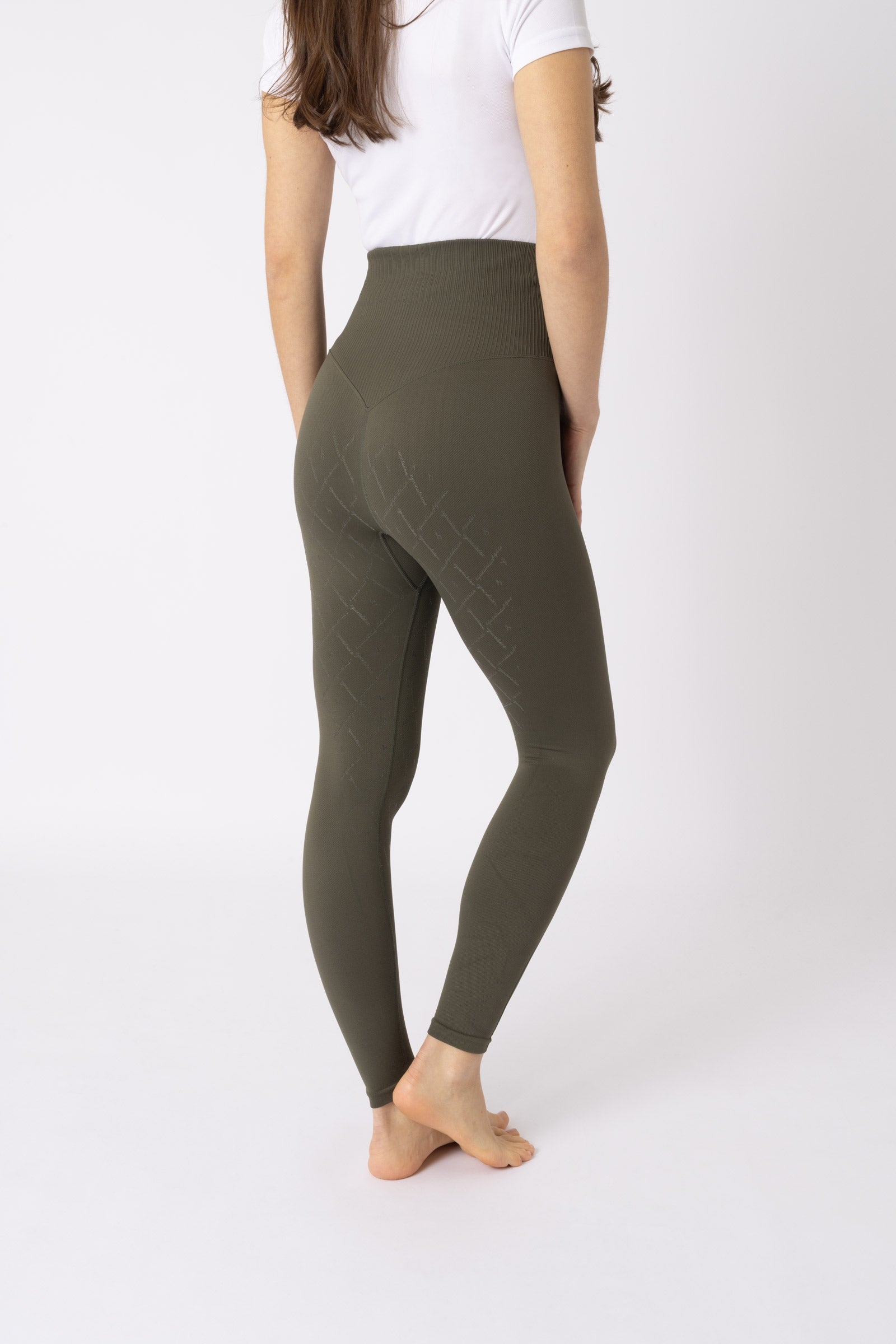 Horze Janine Leggins senza cuciture con full grip e tasca per cellulare, da donna Womens Breeches