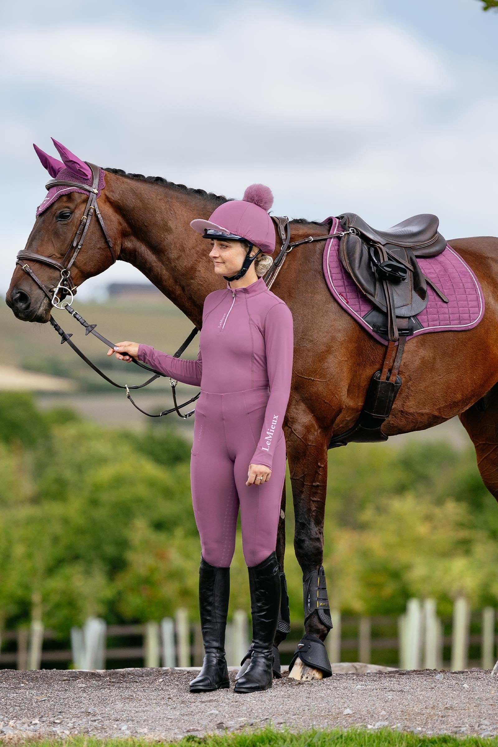 LeMieux Lemieux Suede Close Contact Square Saddle Pad Saddle Pads