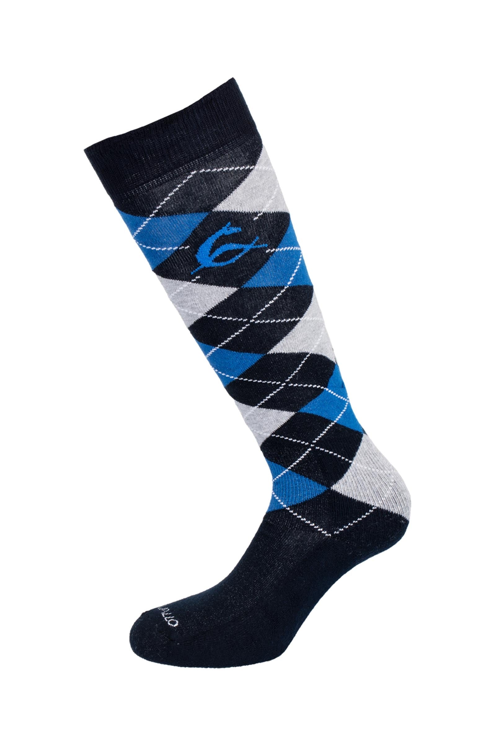 Acavallo Diamond Pattern Cotton Socks Calzini