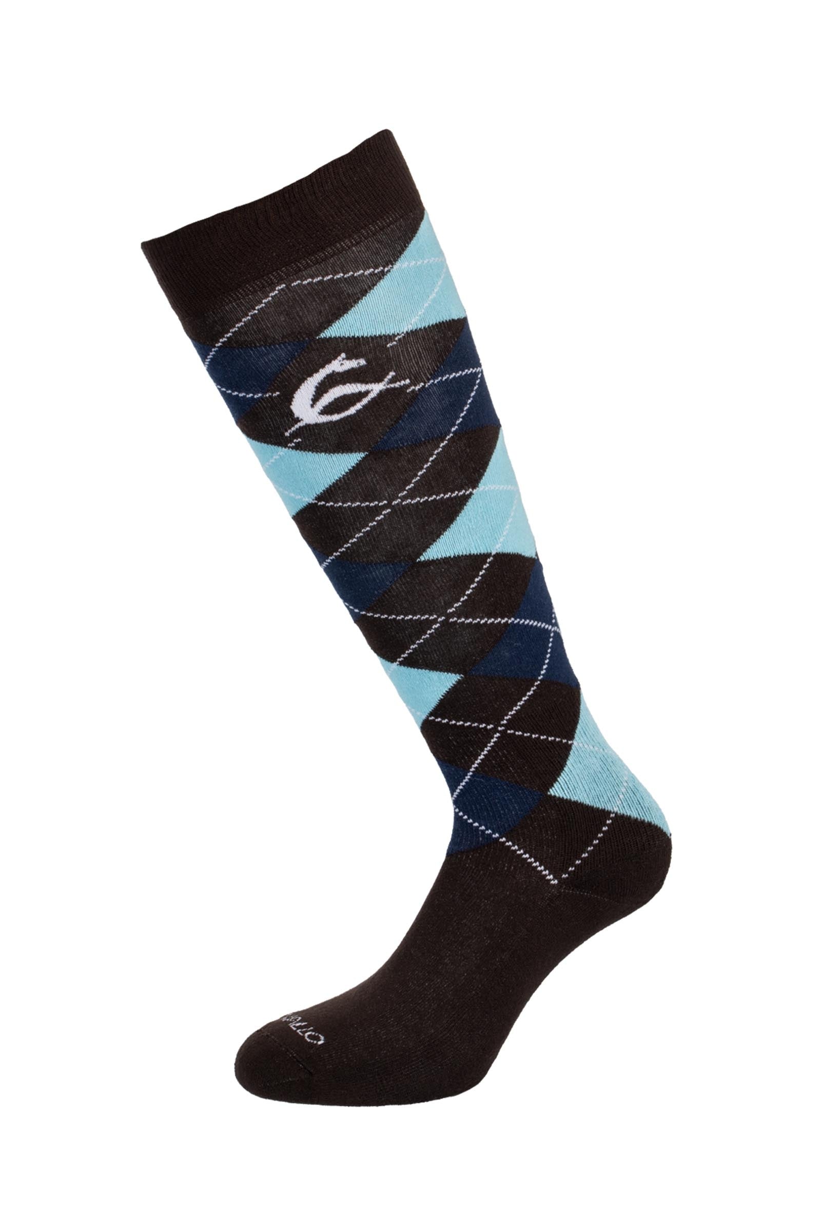 Acavallo Diamond Pattern Cotton Socks Calzini