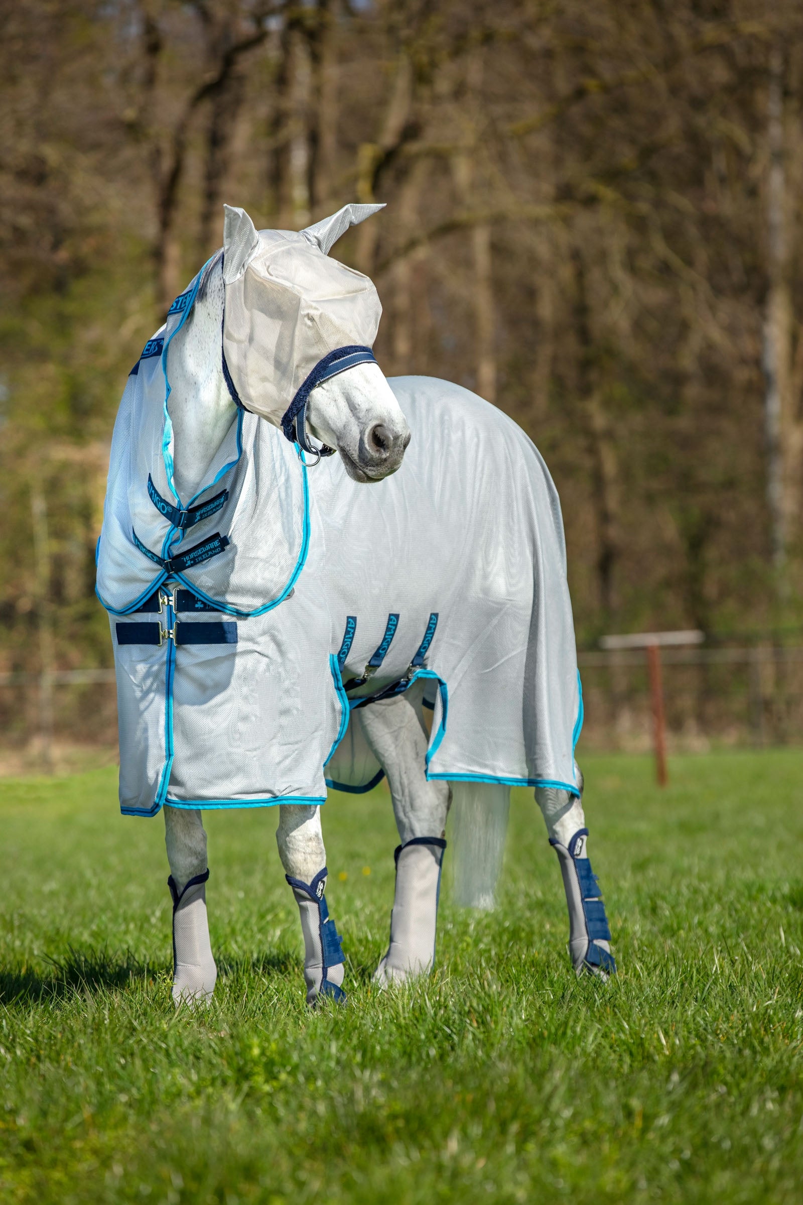Horseware Amigo Bug Buster coperta anti-mosche con parte del collo staccabile Coperte per cavalli
