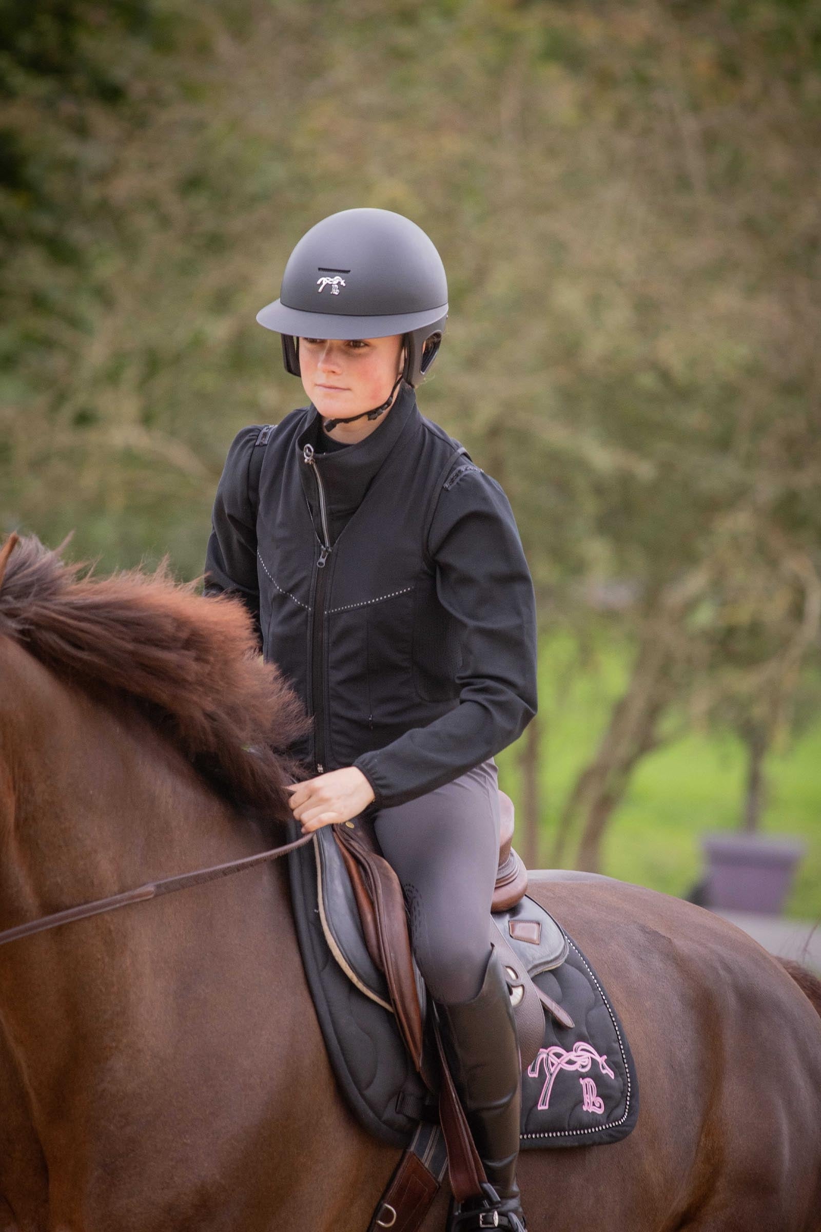 PENELOPE Riding Helmet Long Peak Safety Equipment